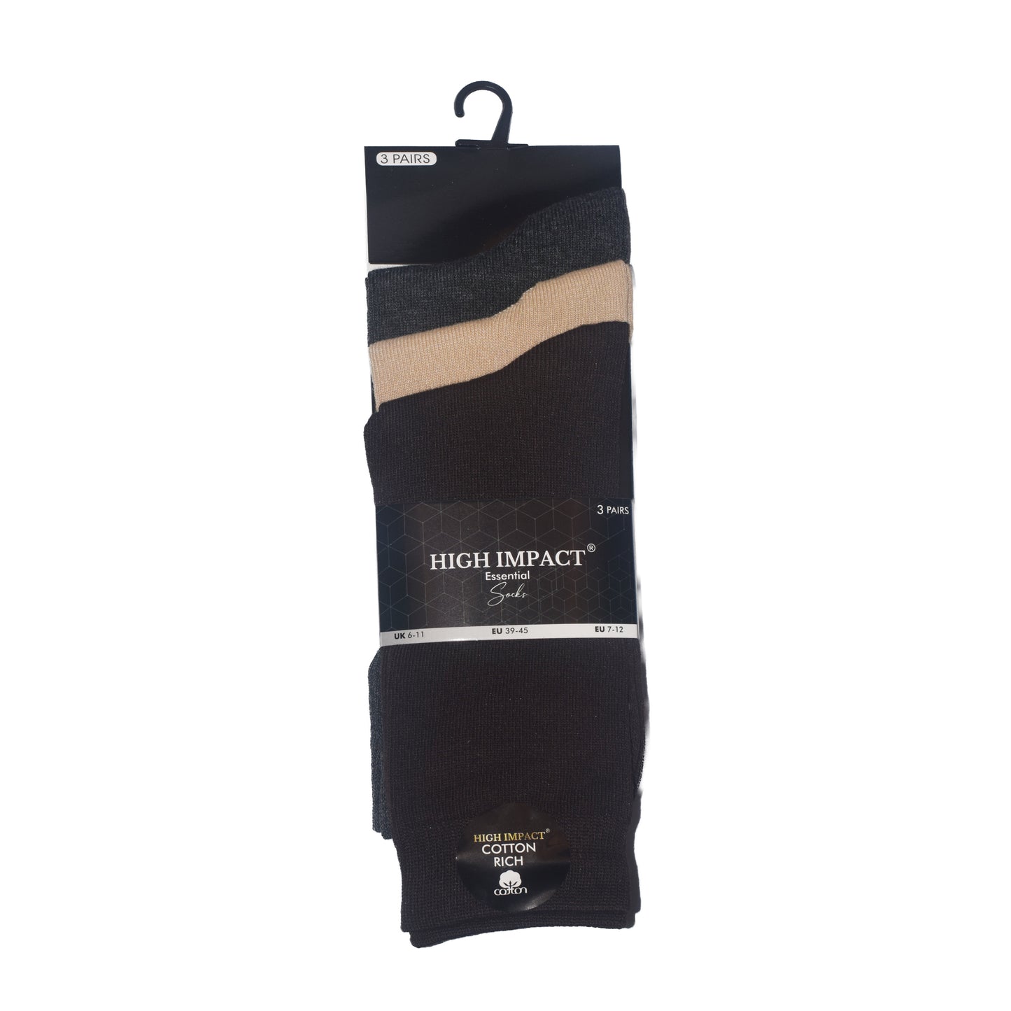 Mens Dress Socks - Plain Assorted (12 Pairs)