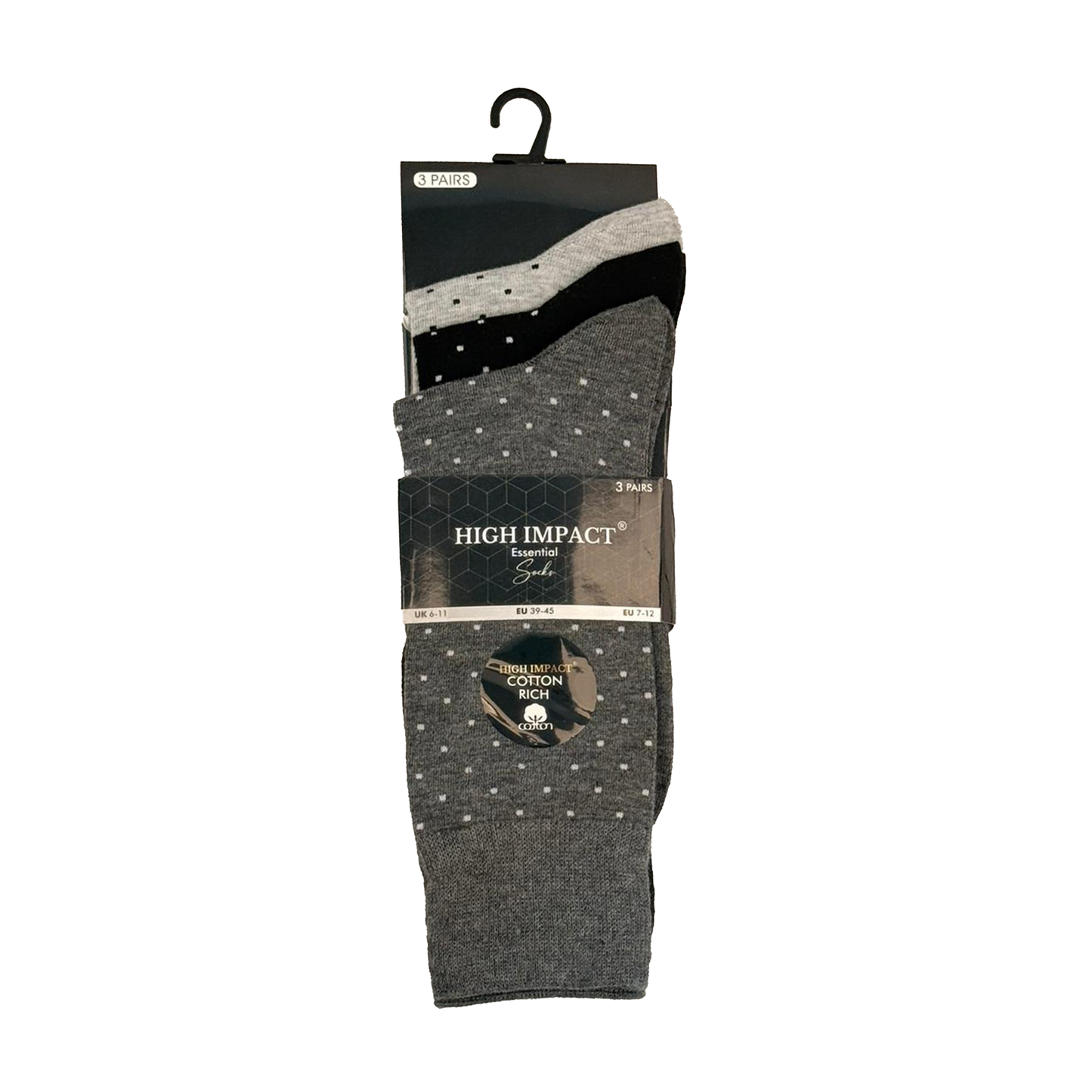 Mens Dress Socks - Pin Dot Pattern (12 Pairs)