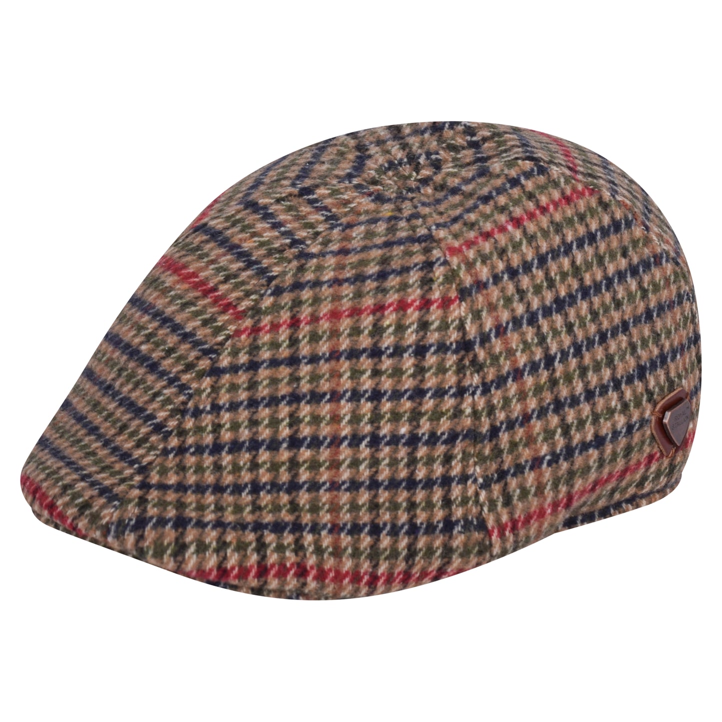Royal Stallion Duckbill 6 Panel Flat Cap - Brown Tweed