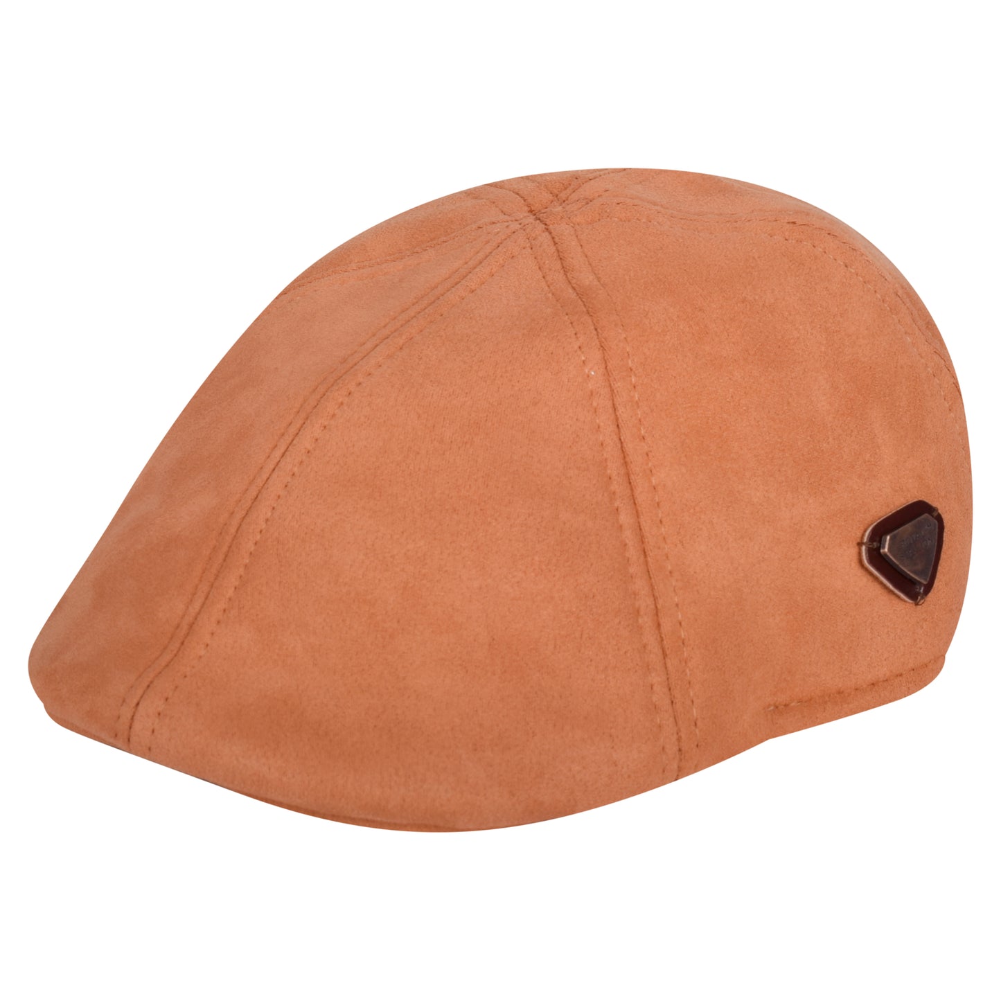 Royal Stallion Duckbill 6 Panel Flat Cap - Windsor Tan Suede
