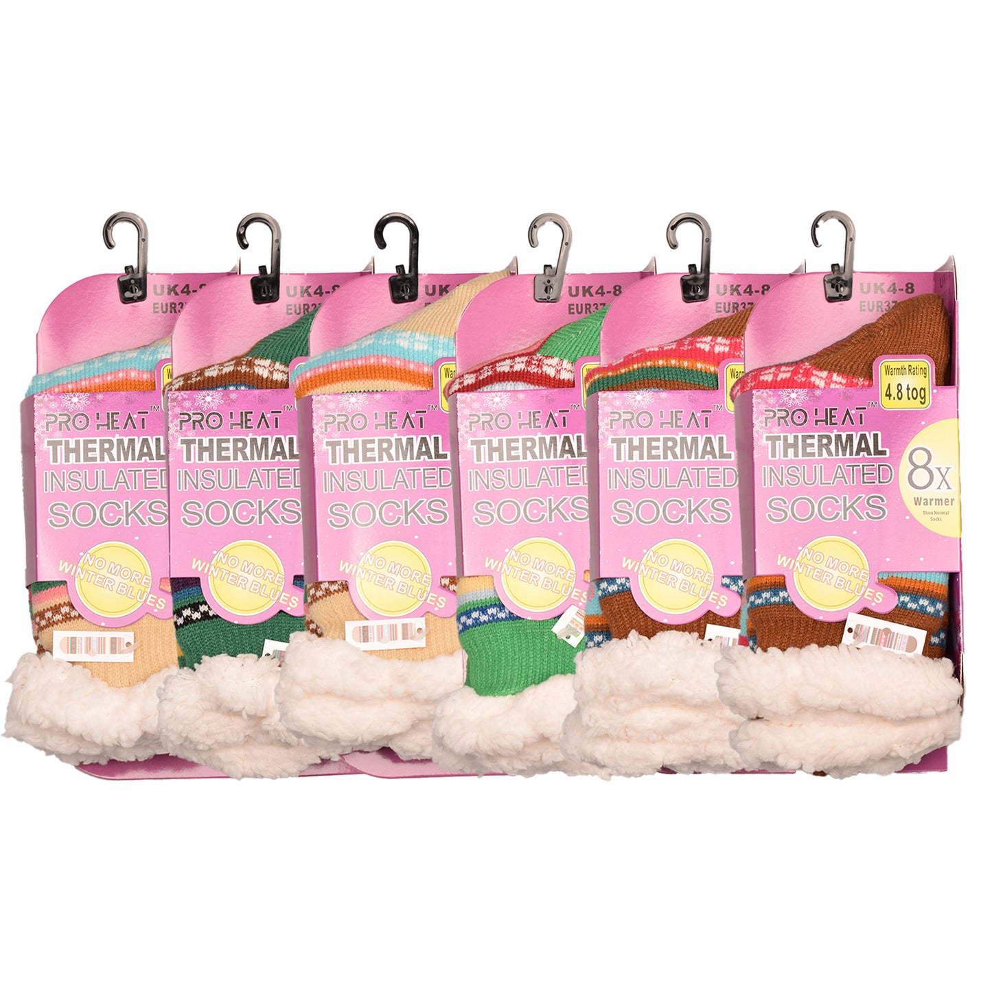 Ladies 4.8 TOG Cosy Slipper Socks - Festive Good Vibes