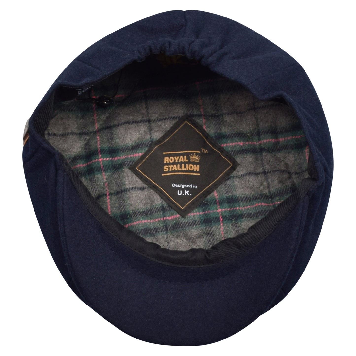 Classic 8 Piece Newsboy Cap - Navy (One Size)