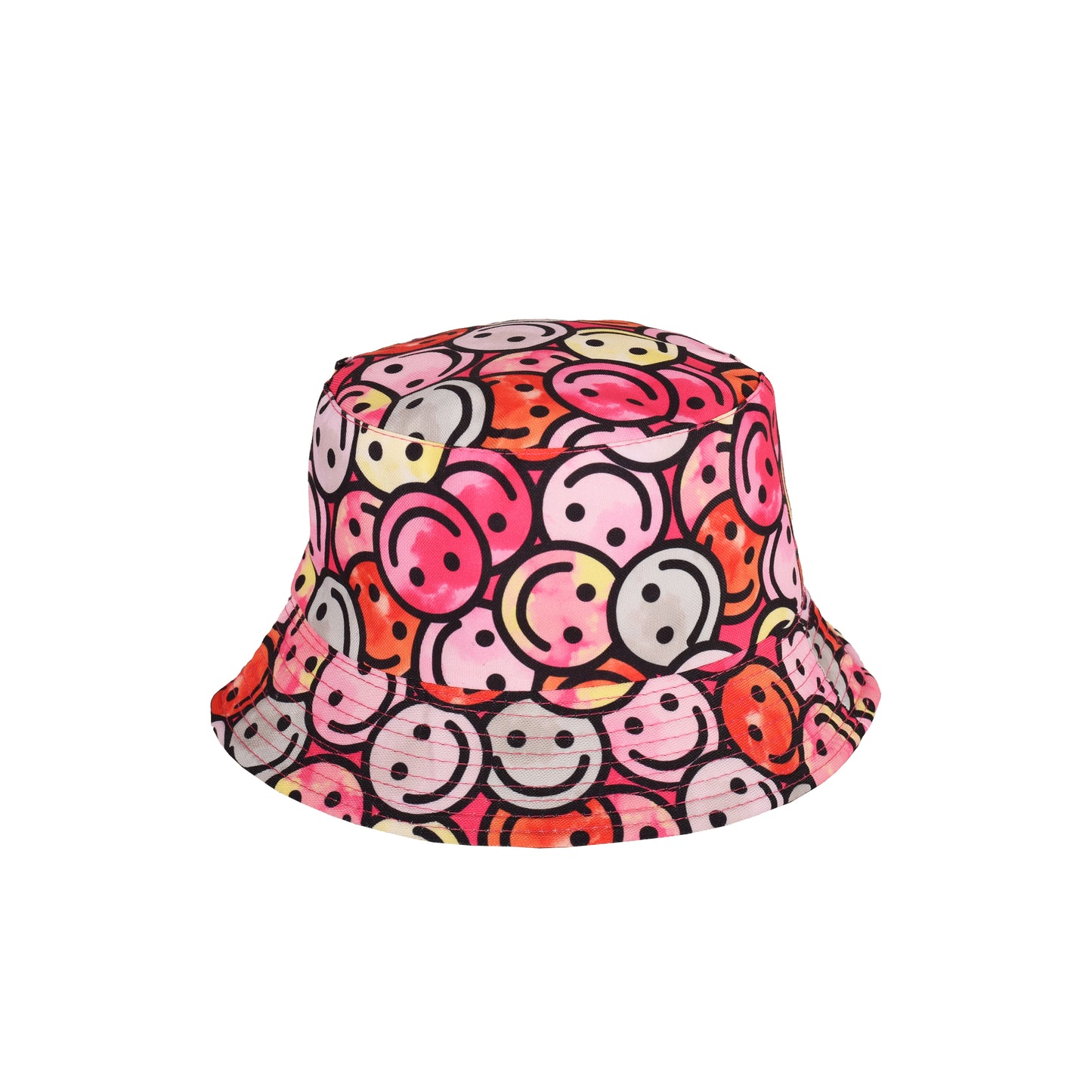 Reversible Retro Smiley Face Bucket Hat