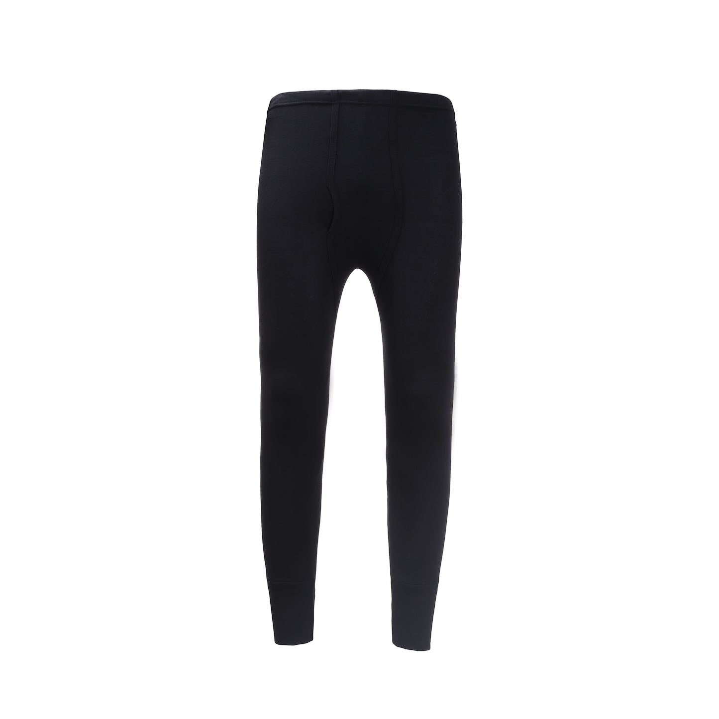 Mens Brushed Thermal Long Johns - Black (Pack of 6)