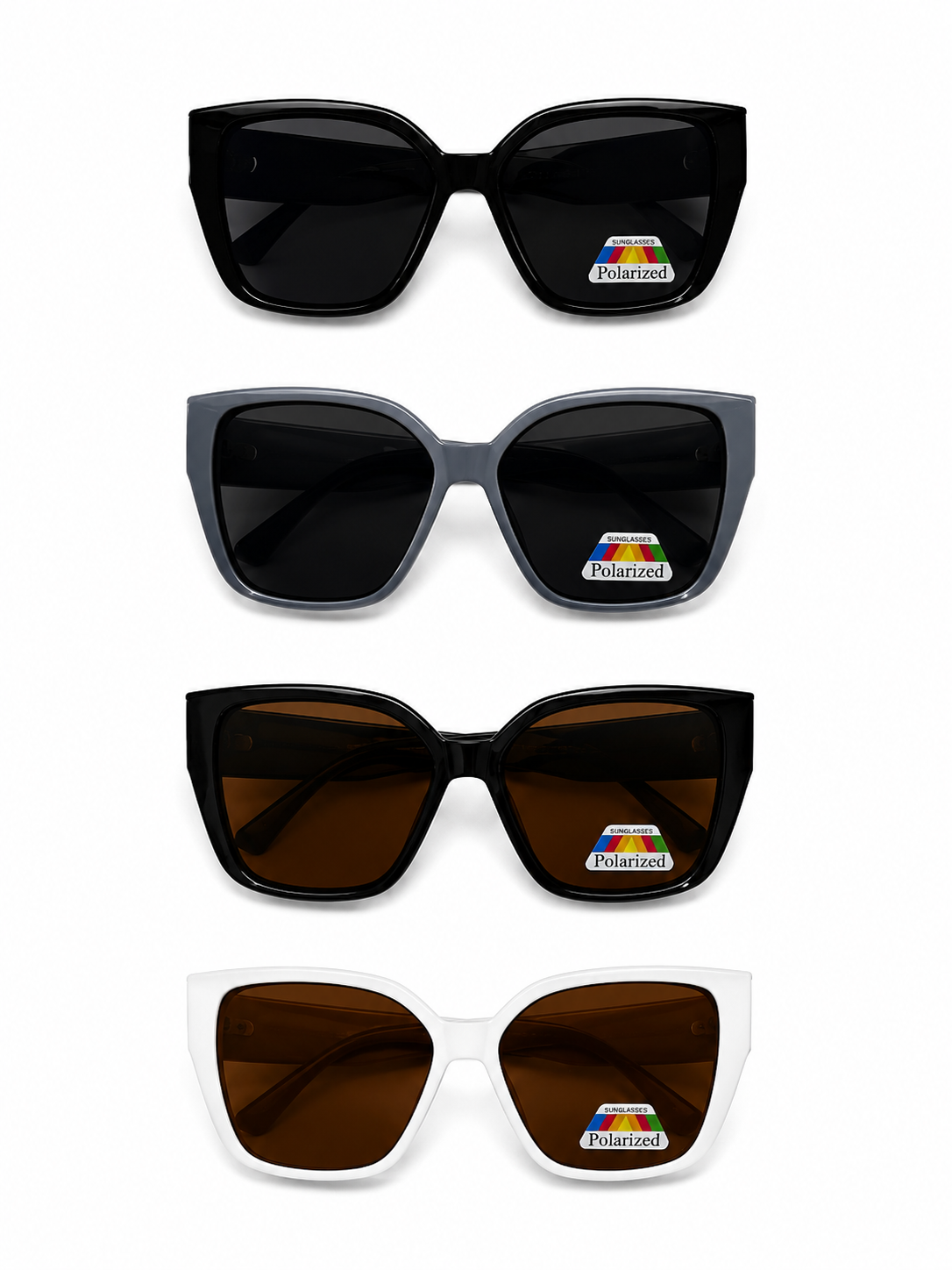 Polarized Butterfly Cat-Eye Sunglasses - LSG-27 (12 Units)