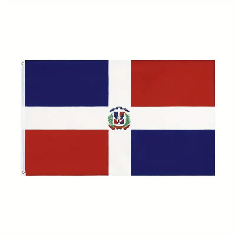 Dominican Republic National Flag with Eyelets (3x5 ft)