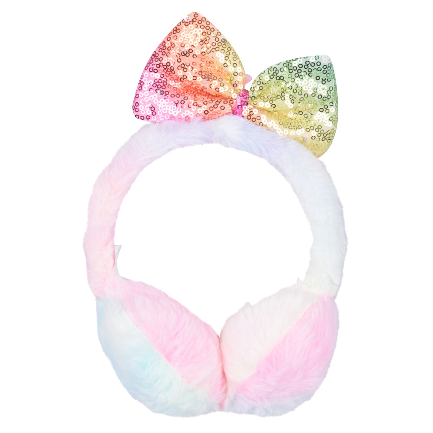 Cosy Kids Earmuffs with Magical Lights - Princess Bow (Tie Dye)