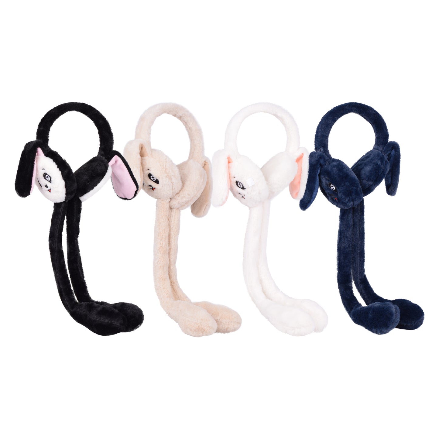 Plush Ear Moving Earmuffs With Magical Lights & Sound - Rabbit
