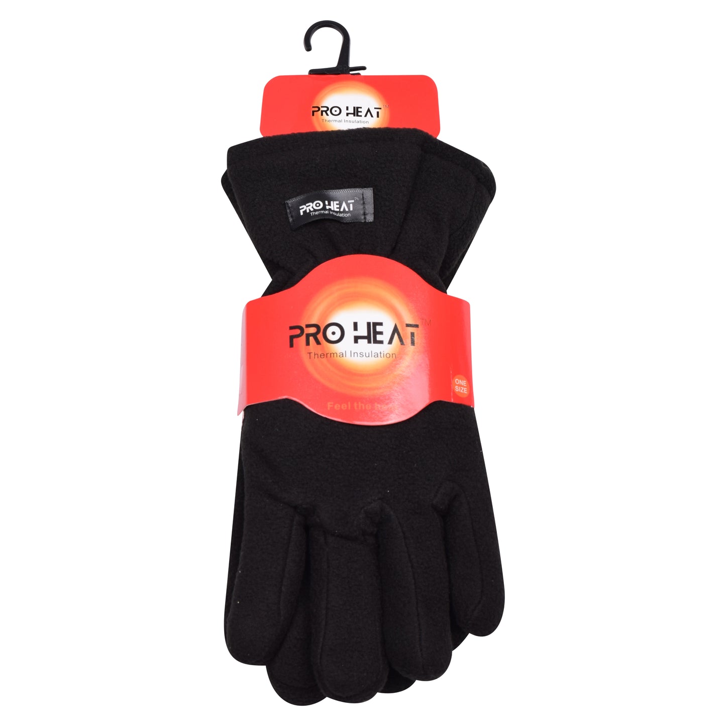 Ladies Thermal Fleece Gloves - Black (12 Pairs)