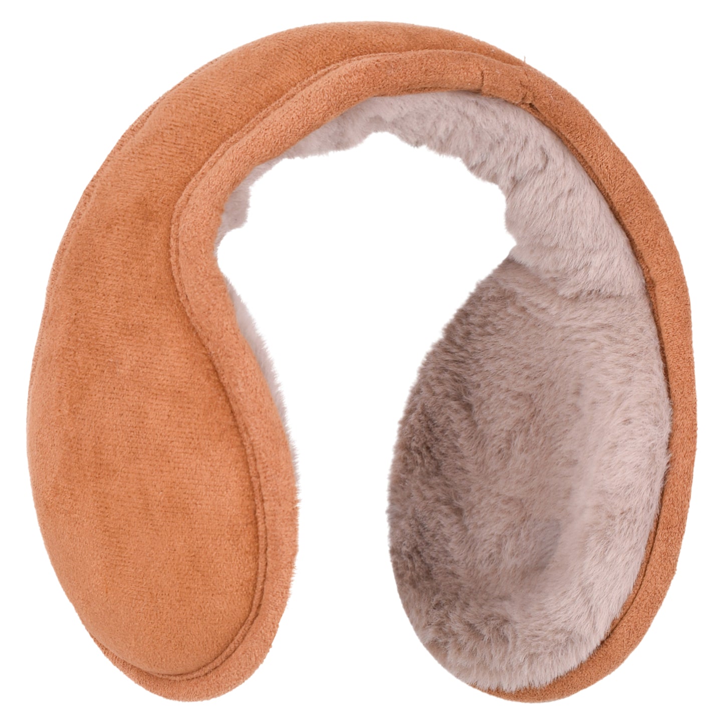 Adjustable & Foldable Fur Lined Earmuffs - Plain