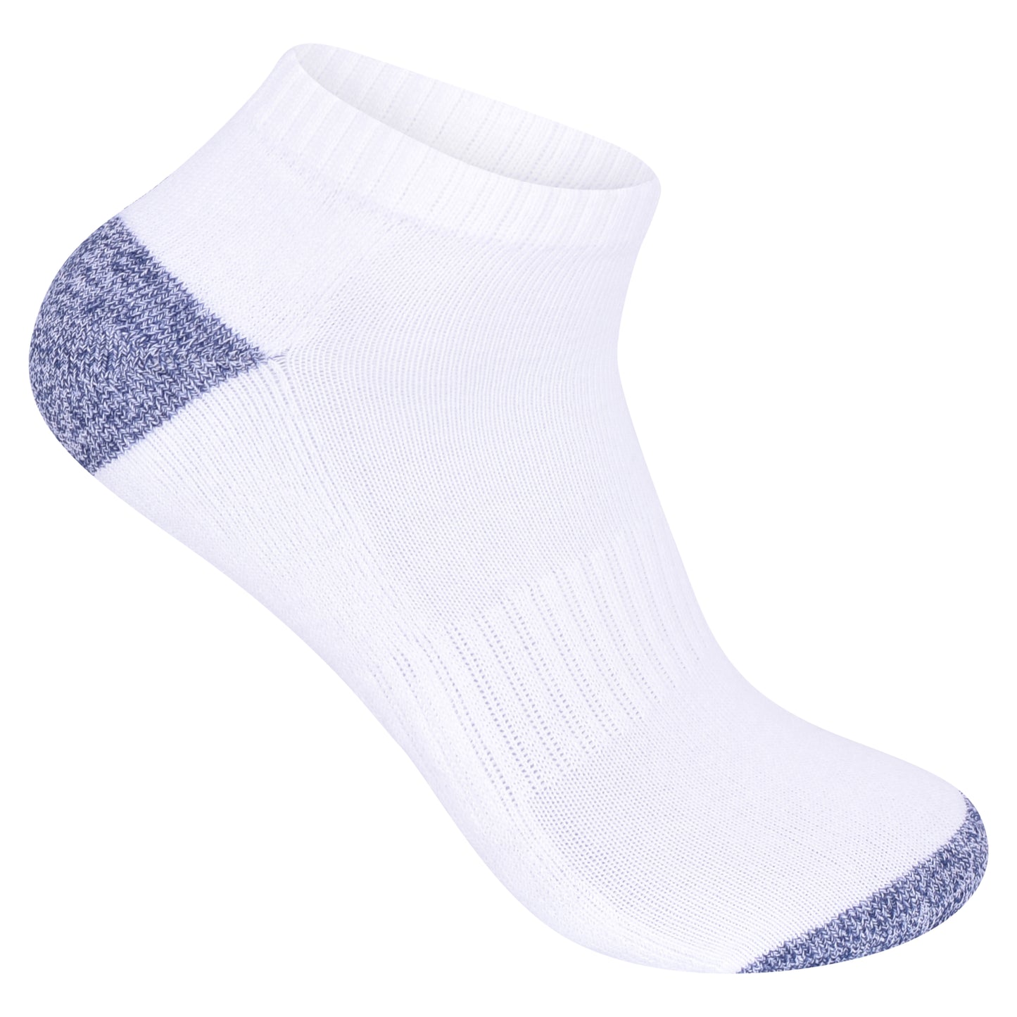 Mens Cushioned Trainer Socks - White H&T (12 Pairs)