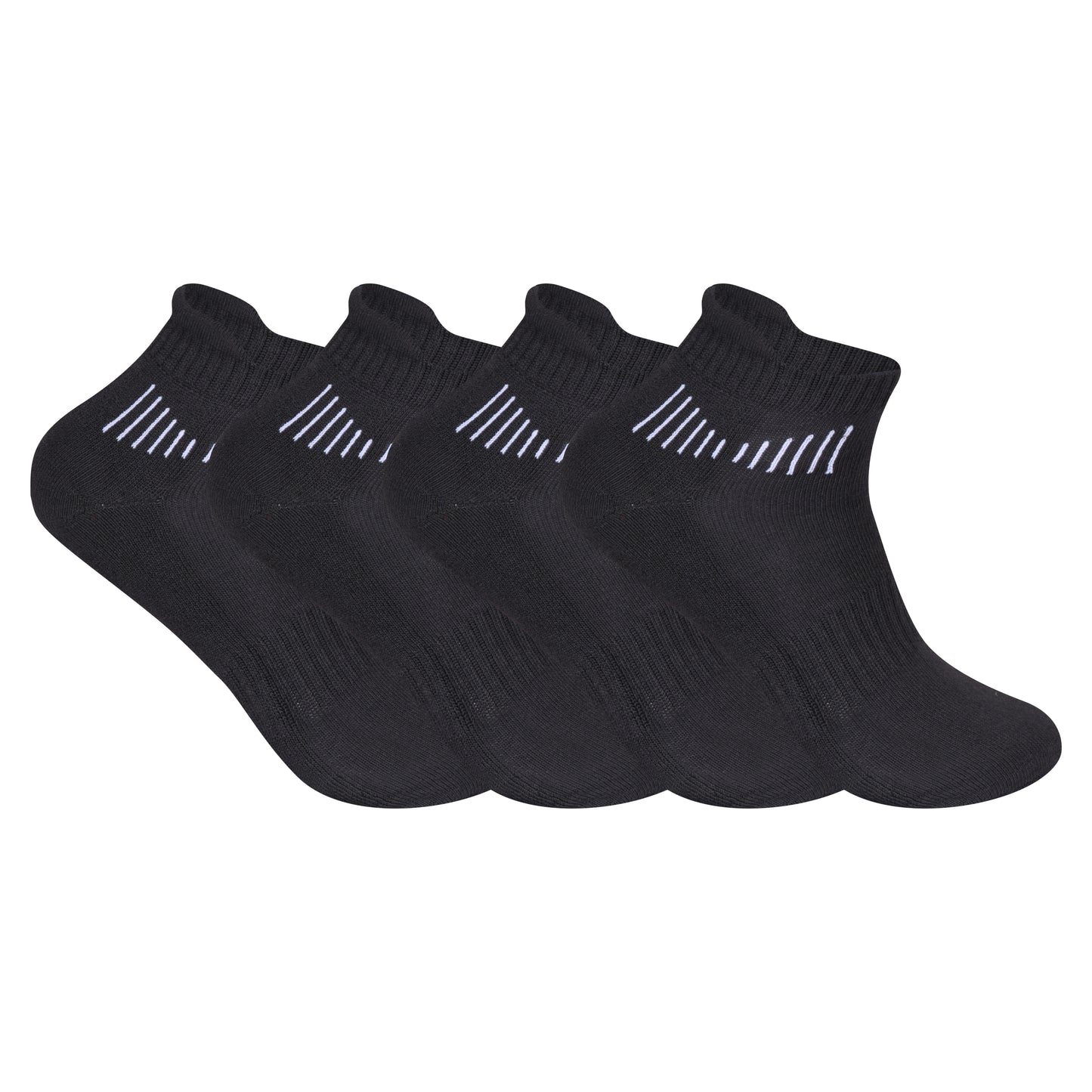 Mens Cushioned Trainer Socks - Small Striped (12 Pairs)