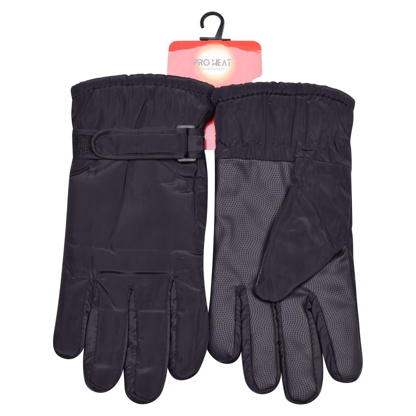 Mens Touchscreen Waterproof Gloves - Black (12 Pairs)