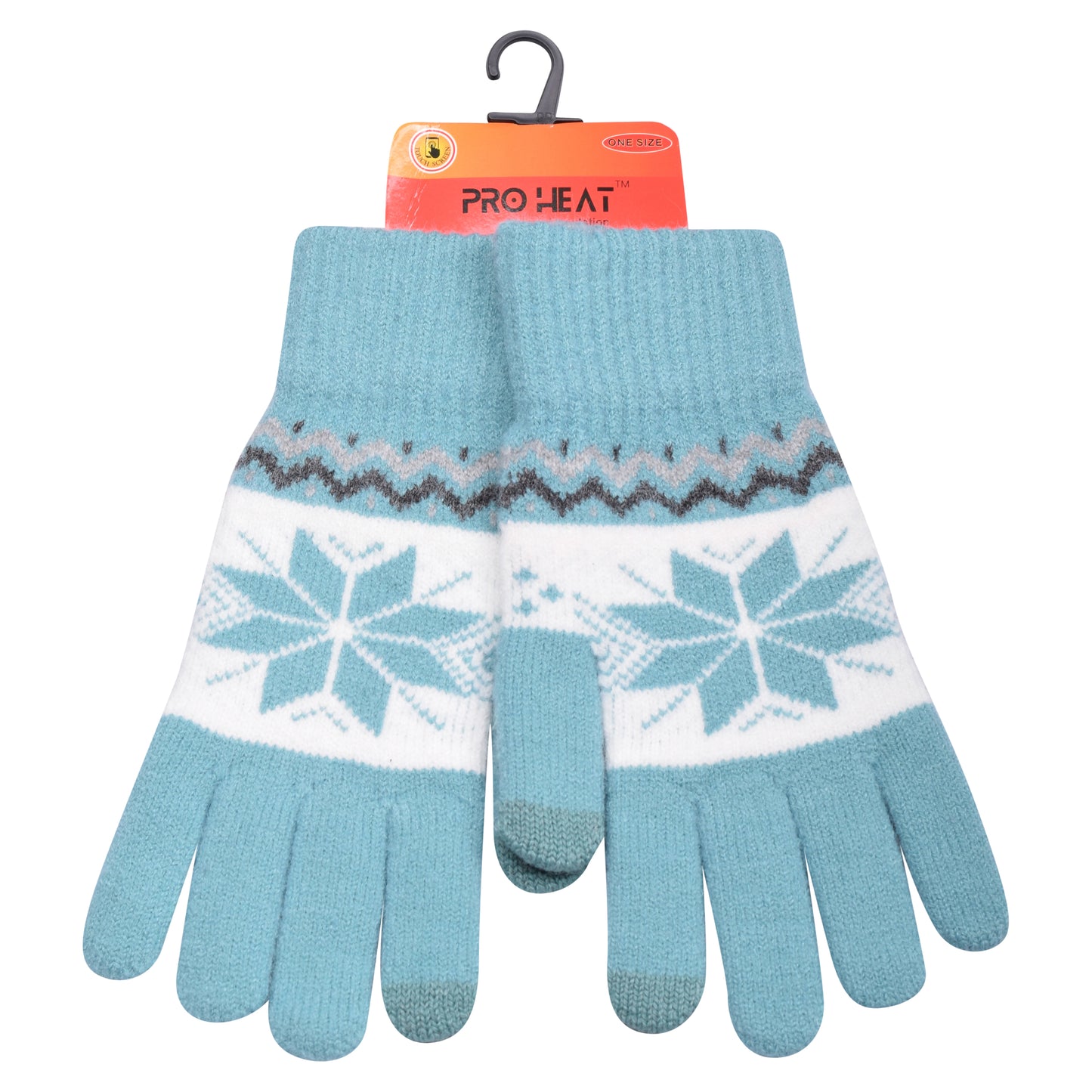 Ladies Snowflake Knitted Gloves - Assorted Colours (12 Pairs)