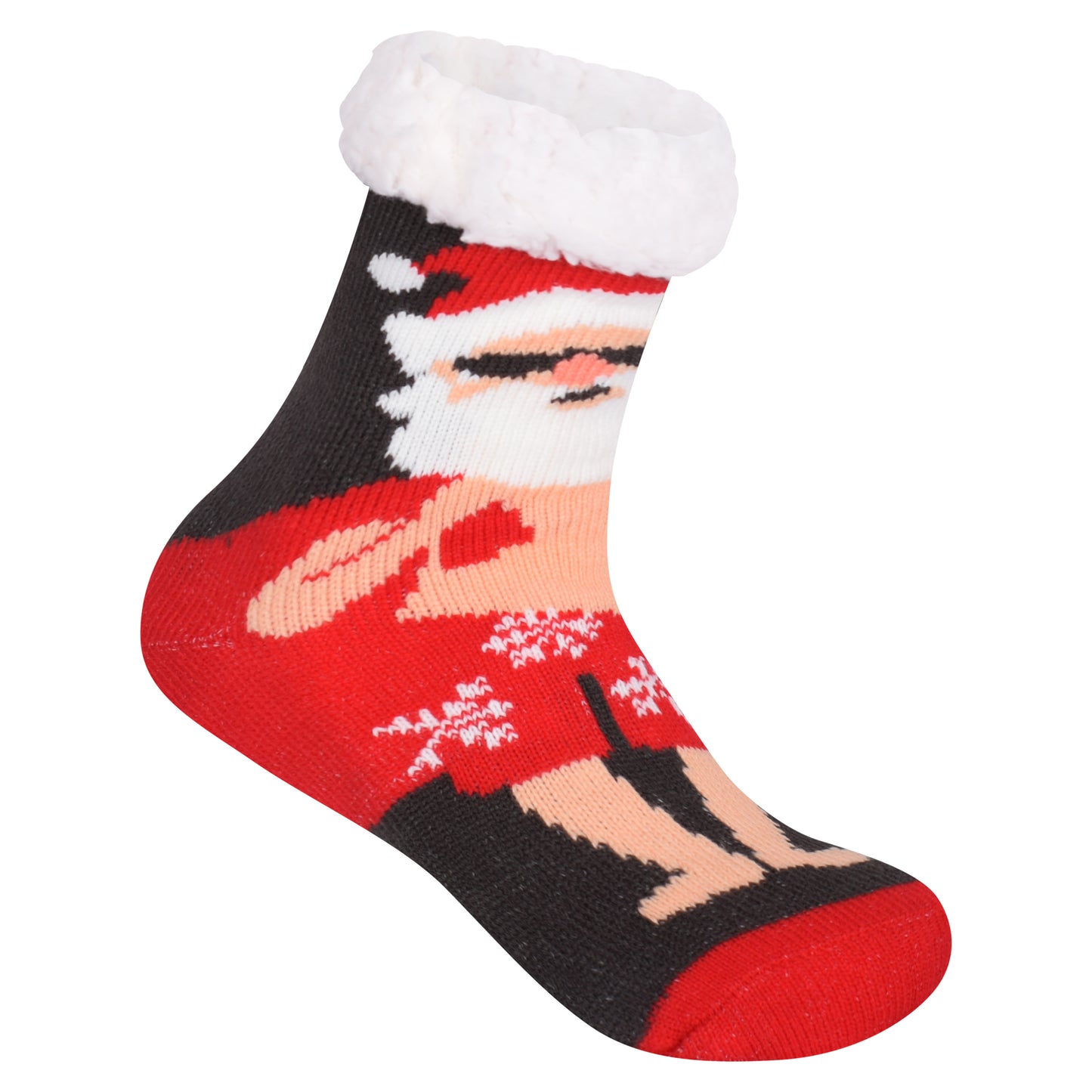 Ladies 4.8 TOG Cosy Slipper Socks - Christmas