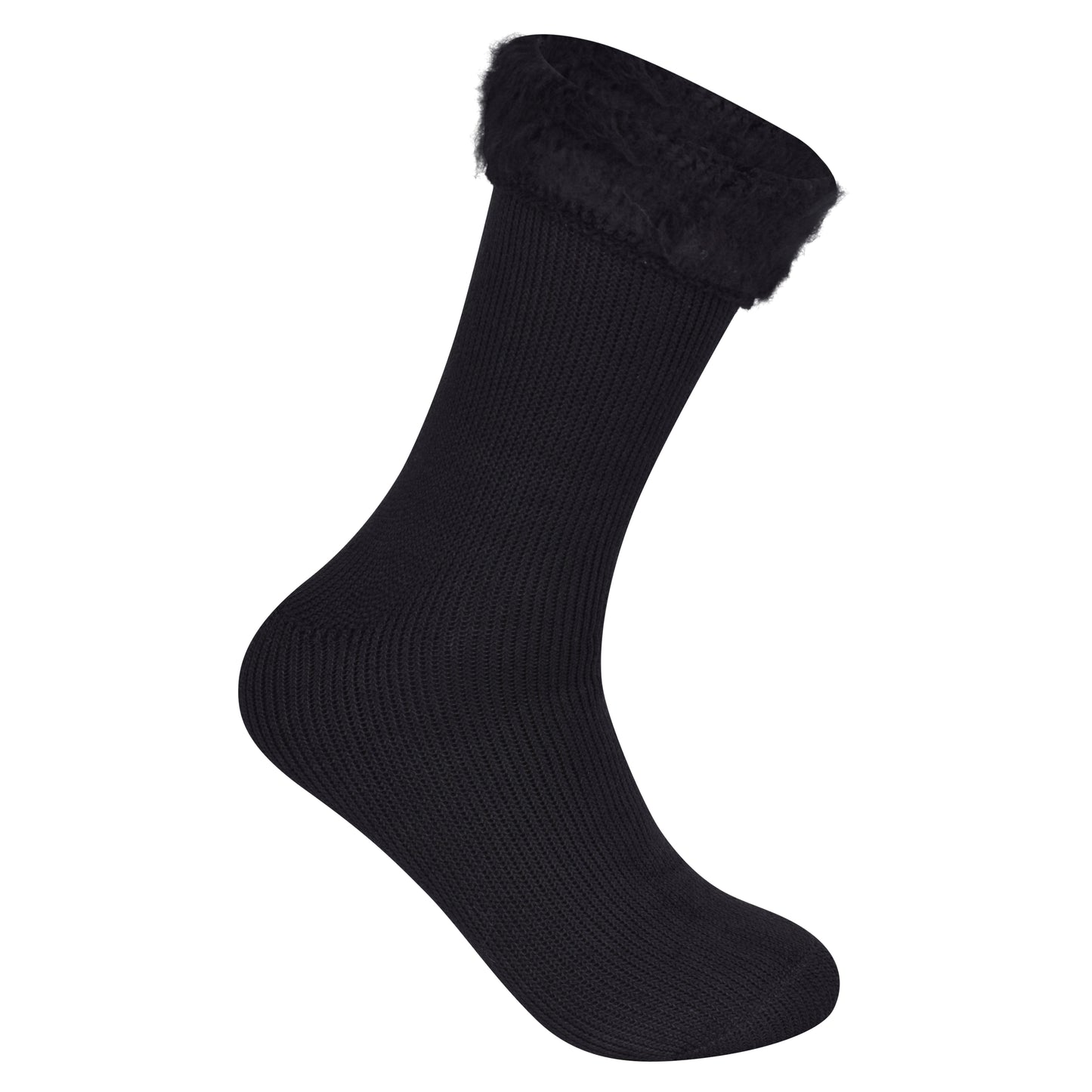 Mens 2.4 TOG Thermal Socks - Black (12 Pairs)