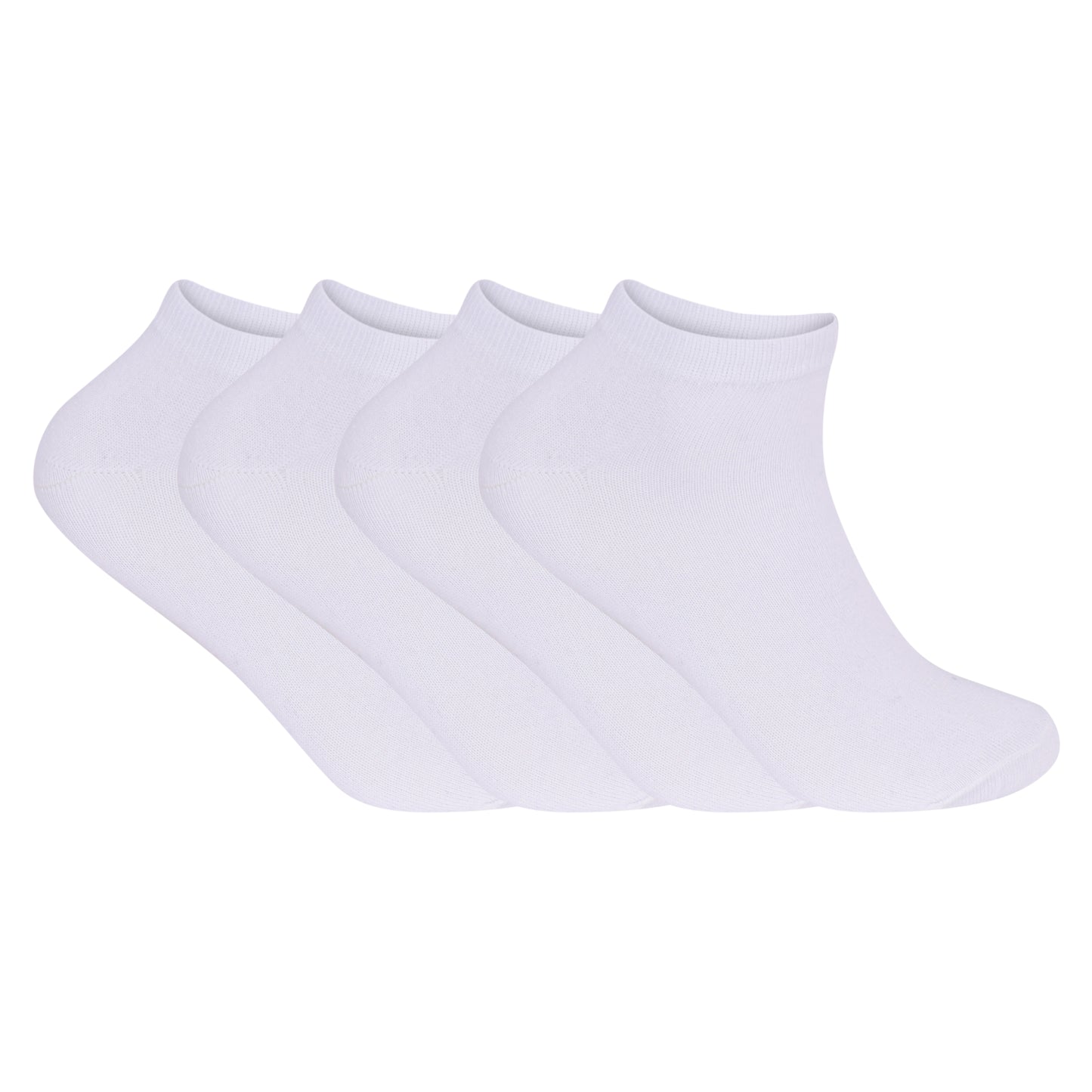 Mens Trainer Socks - Plain White (12 Pairs)