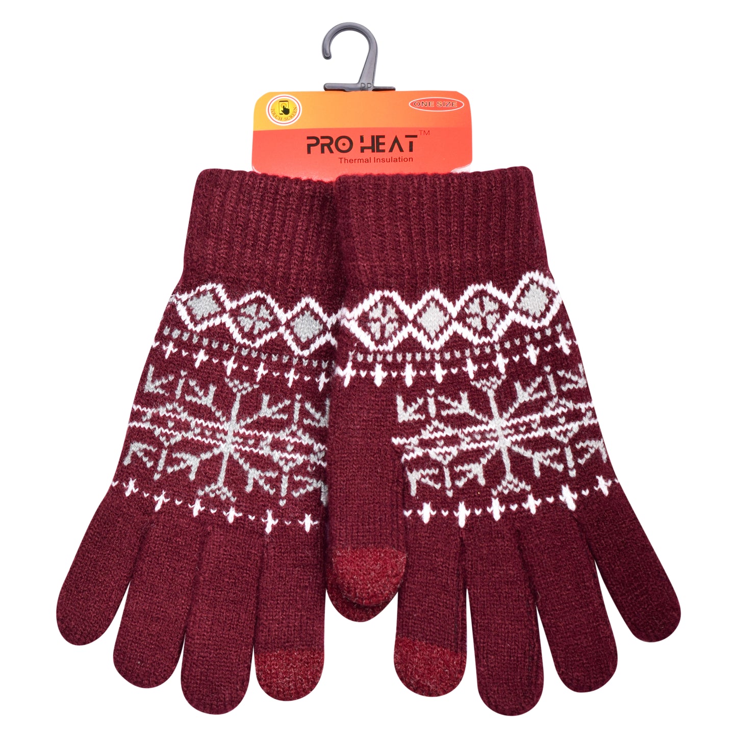 Ladies Snowflake & Geometric Knitted Gloves - Assorted Colours (12 Pairs)