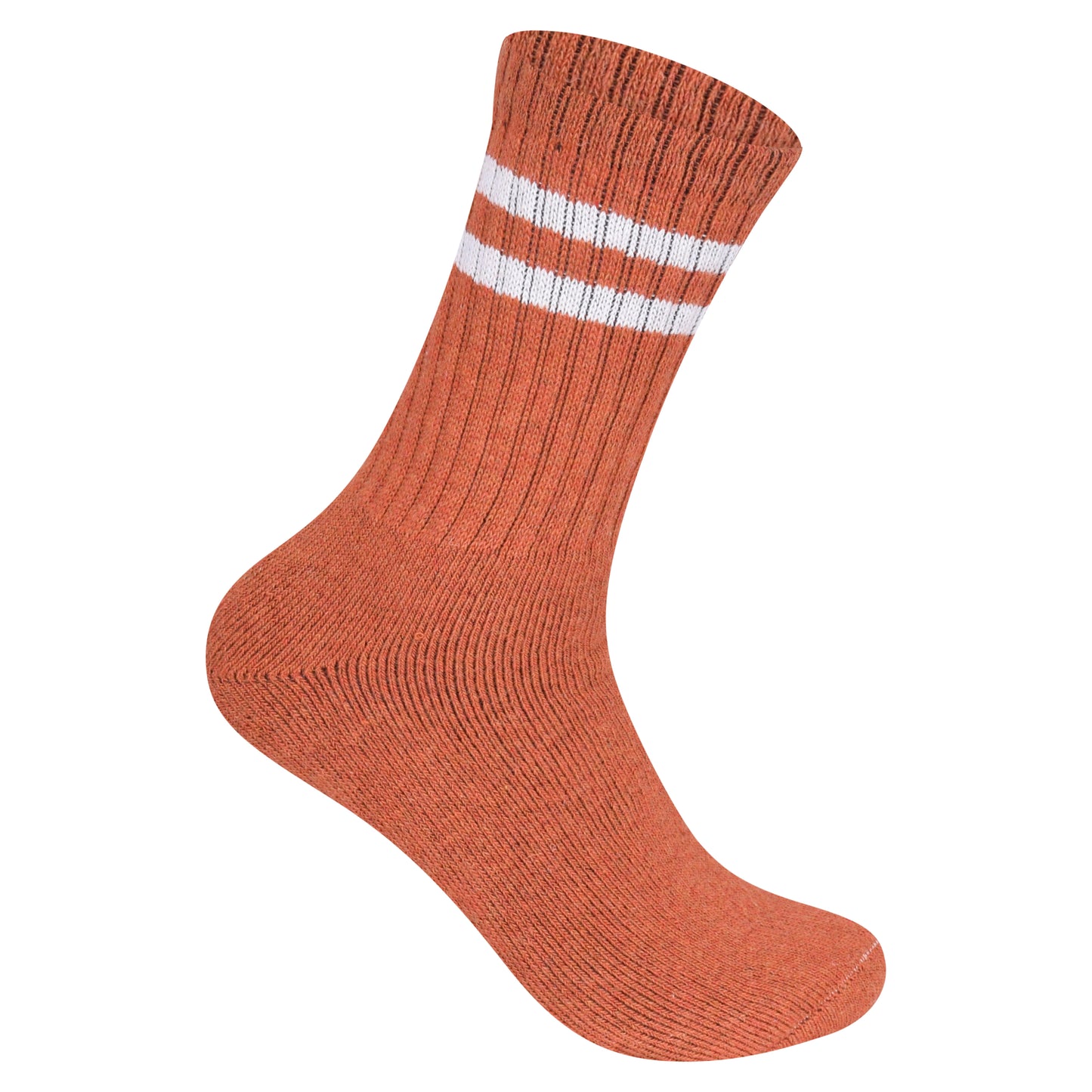 Mens Merino Lambs Wool Socks - Striped (12 Pairs)