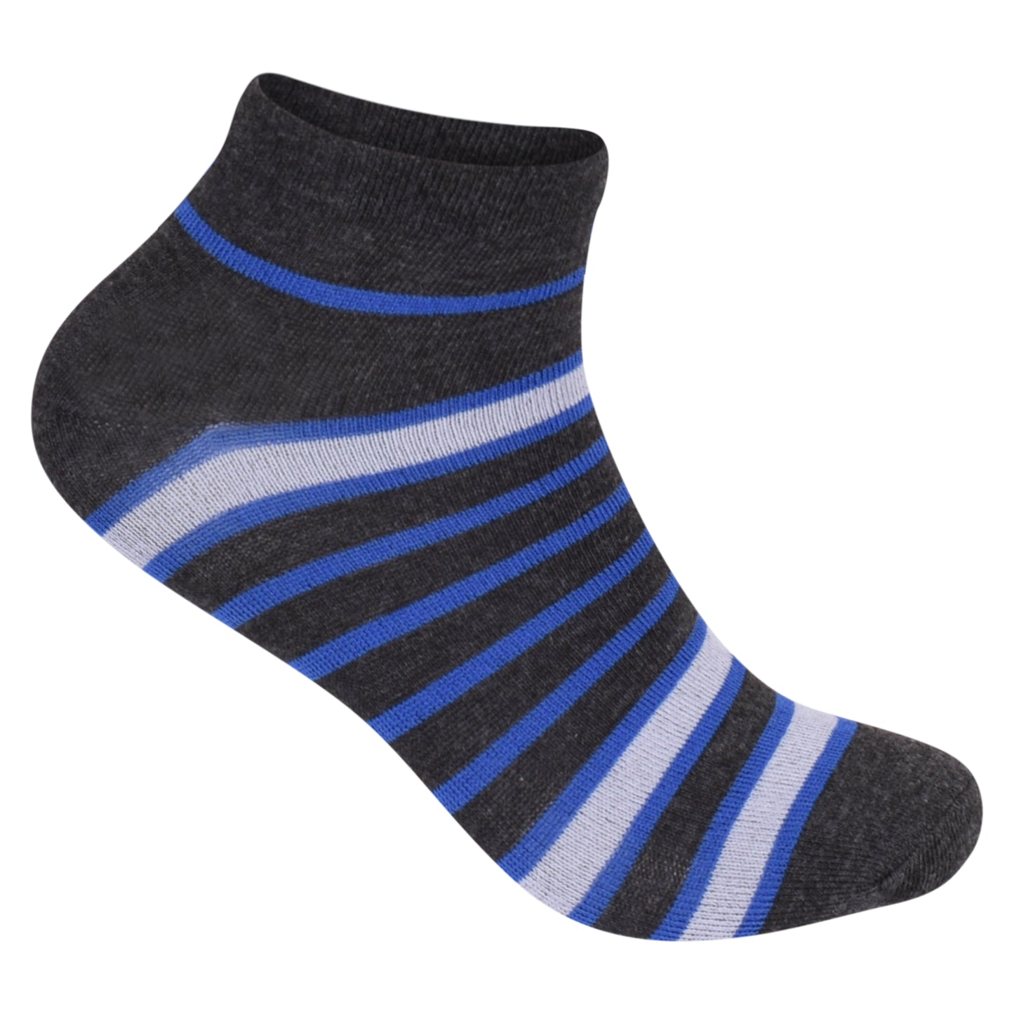 Mens Trainer Socks - Full Stripes (12 Pairs)