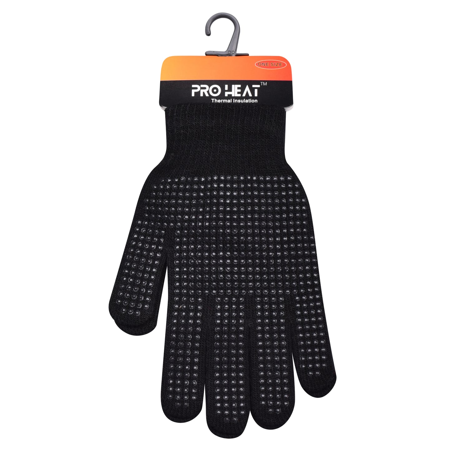 Unisex Pro Heat Gripper Gloves - Black (12 Pairs)