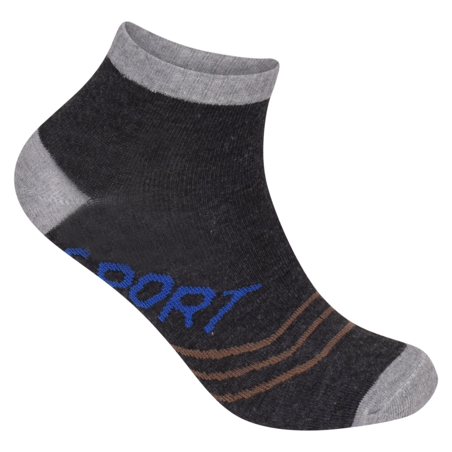 Mens Trainer Socks - Striped (12 Pairs)