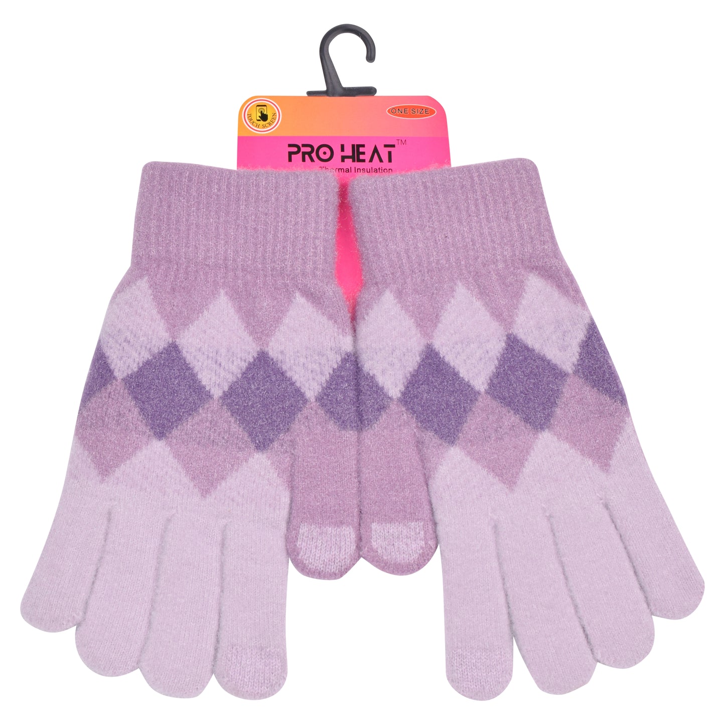 Ladies Supersoft Diamond Gloves - Assorted Colours (12 Pairs)