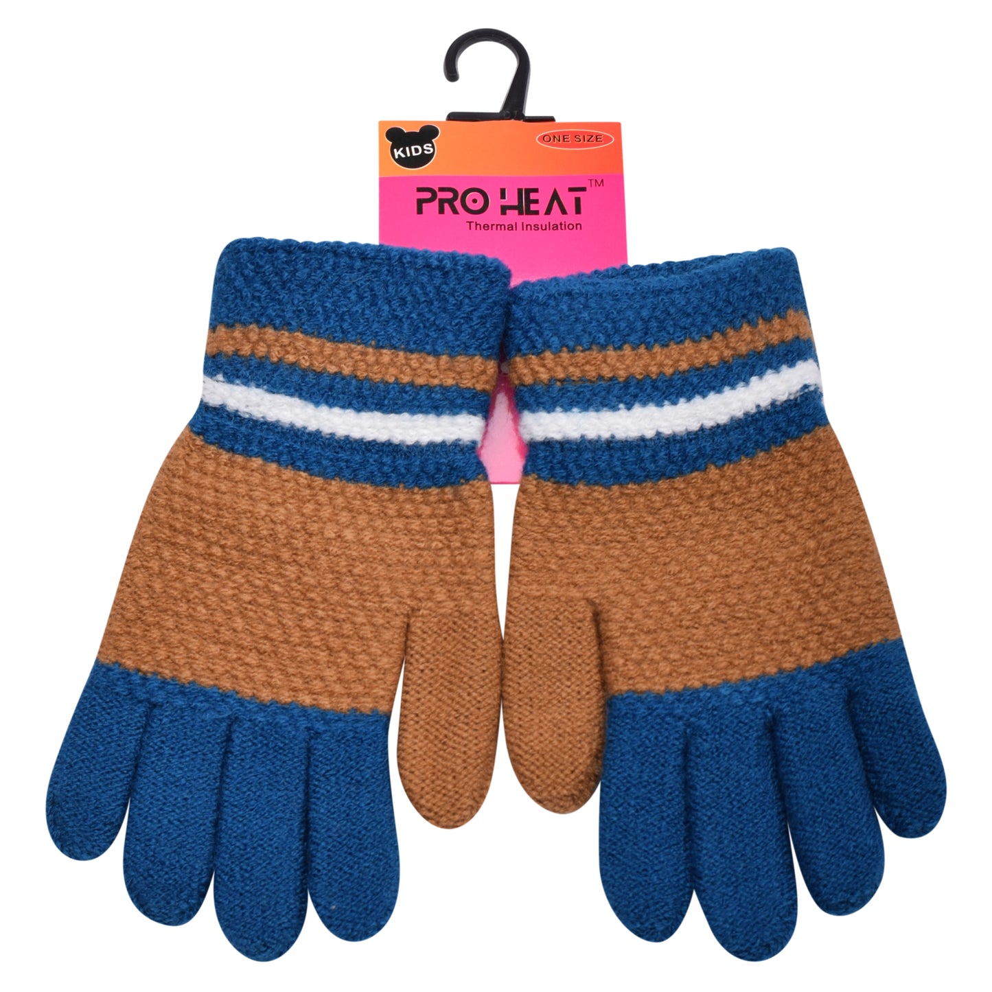 PRO HEAT™ Kids Thermal Magic Gloves - Striped (Assorted Colours)