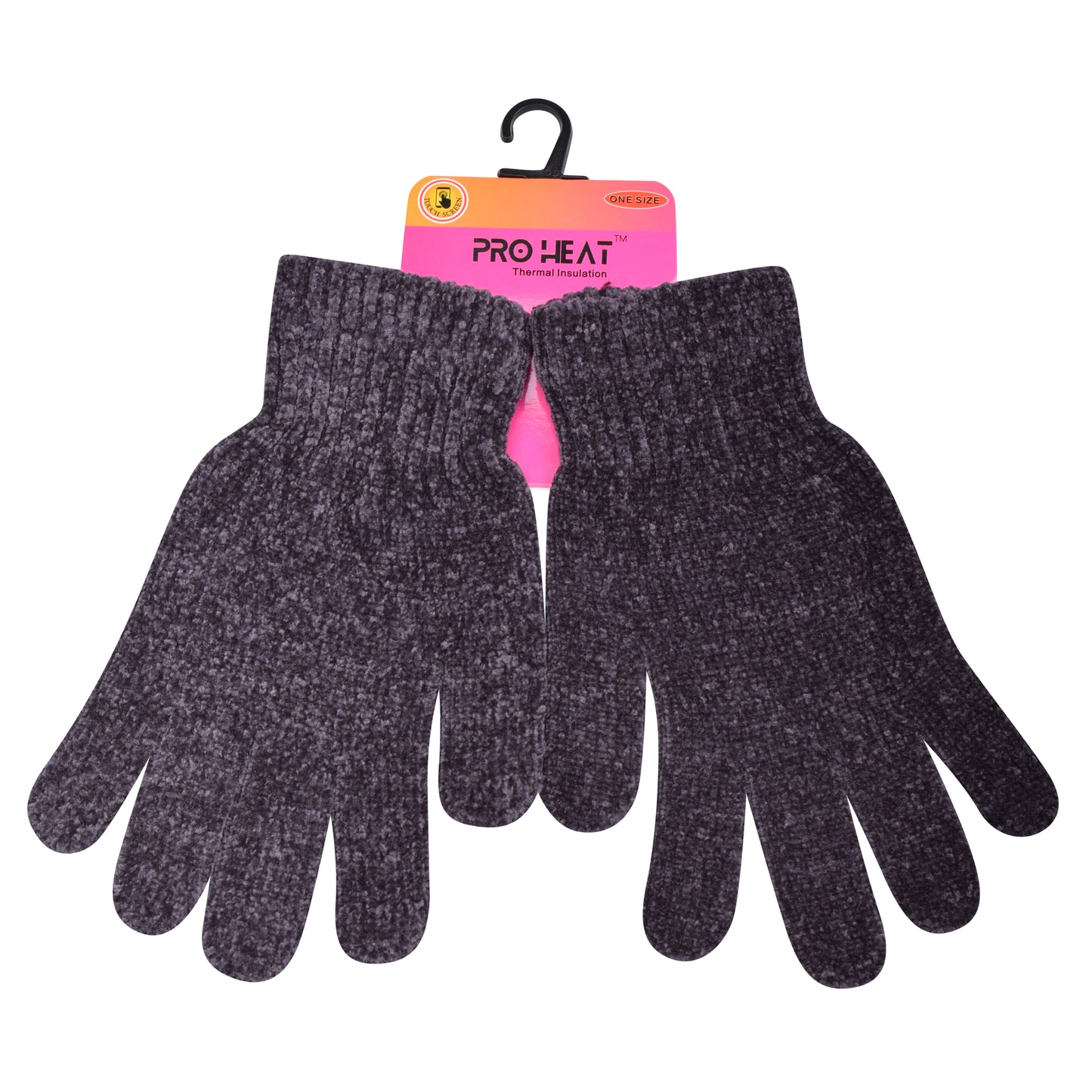 Ladies Supersoft Chenille Touchscreen Gloves - Assorted (12 Pairs)