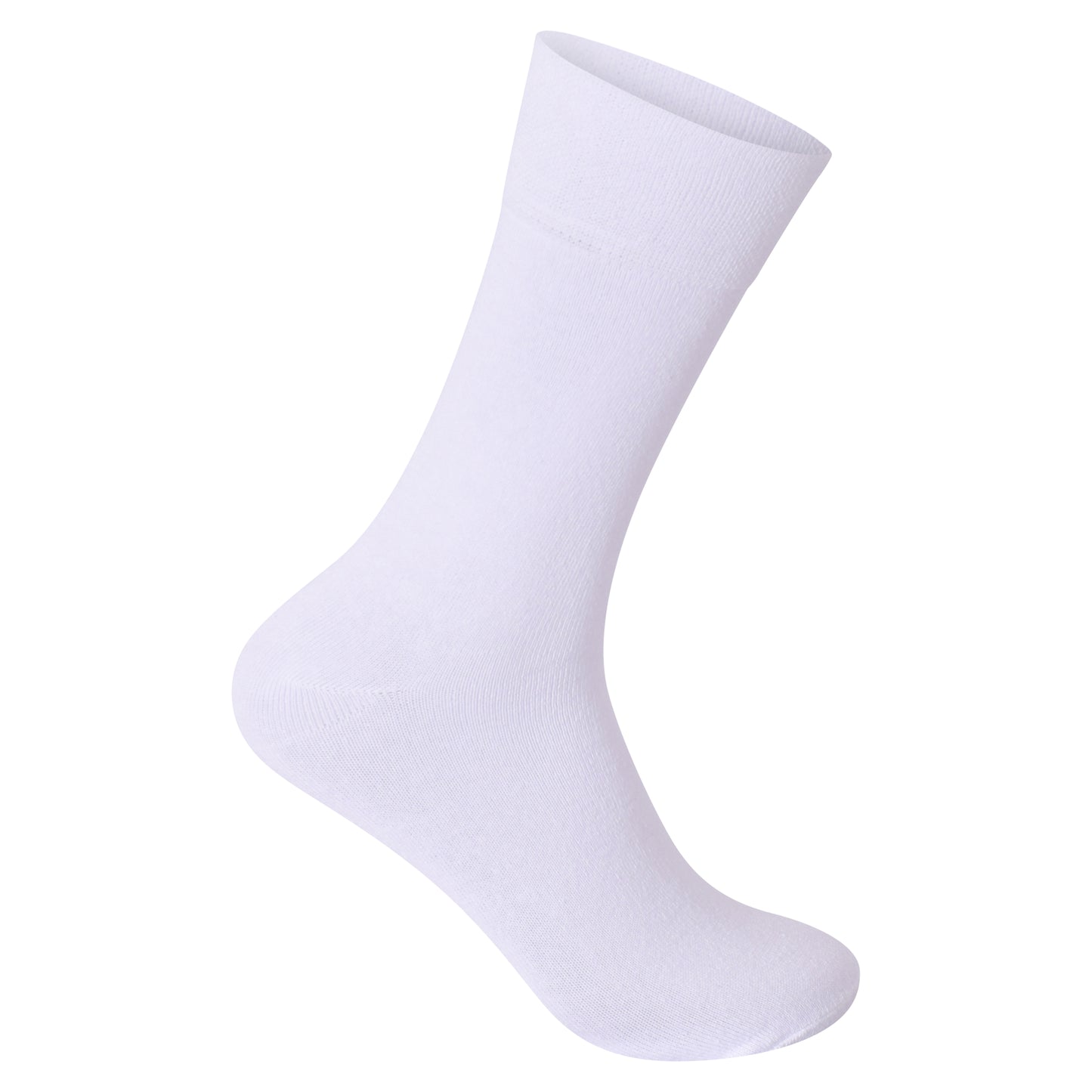 Mens Non Elastic Diabetic Socks - White (12 Pairs)