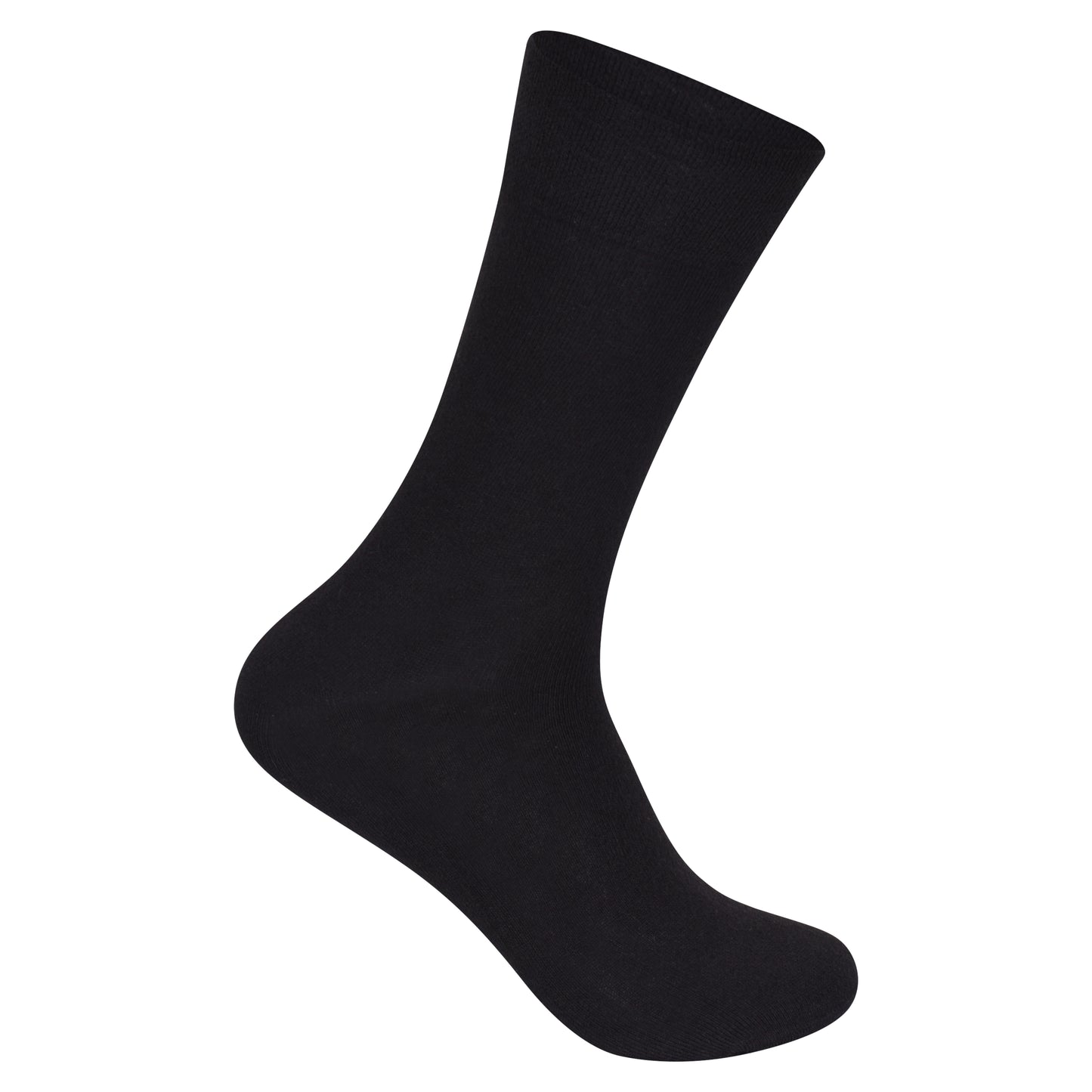 Mens Non Elastic Diabetic Socks - Black (12 Pairs)