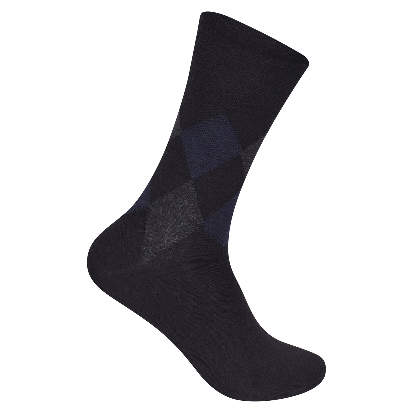 Mens Non Elastic Diabetic Socks - Argyle V3 (12 Pairs)