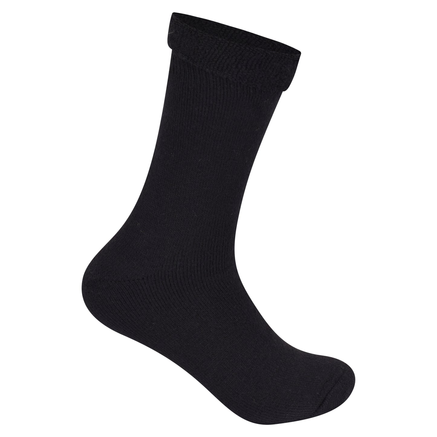 Mens Diabetic Merino Lambs Wool Socks - Black (12 Pairs)