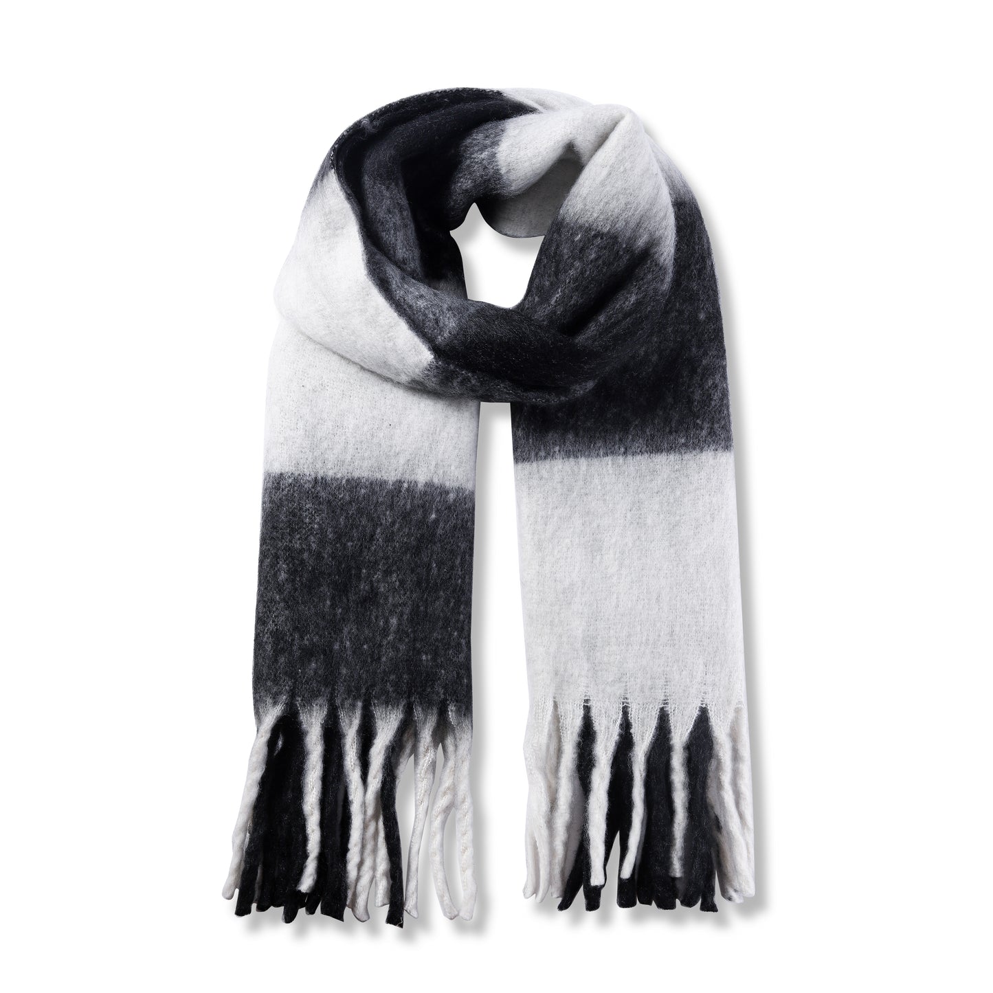 Ladies Cosy Multi-Colour Fluffy Blanket Scarf FSC-5