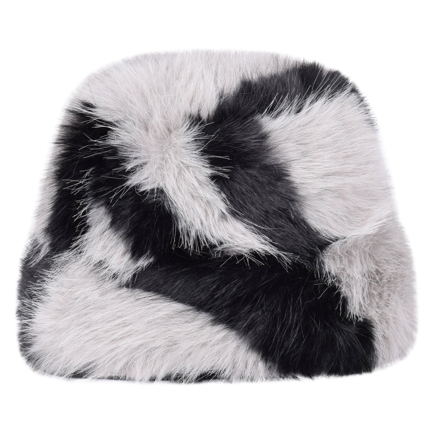 Royal Stallion Faux Fur Zebra Print Bucket Hat