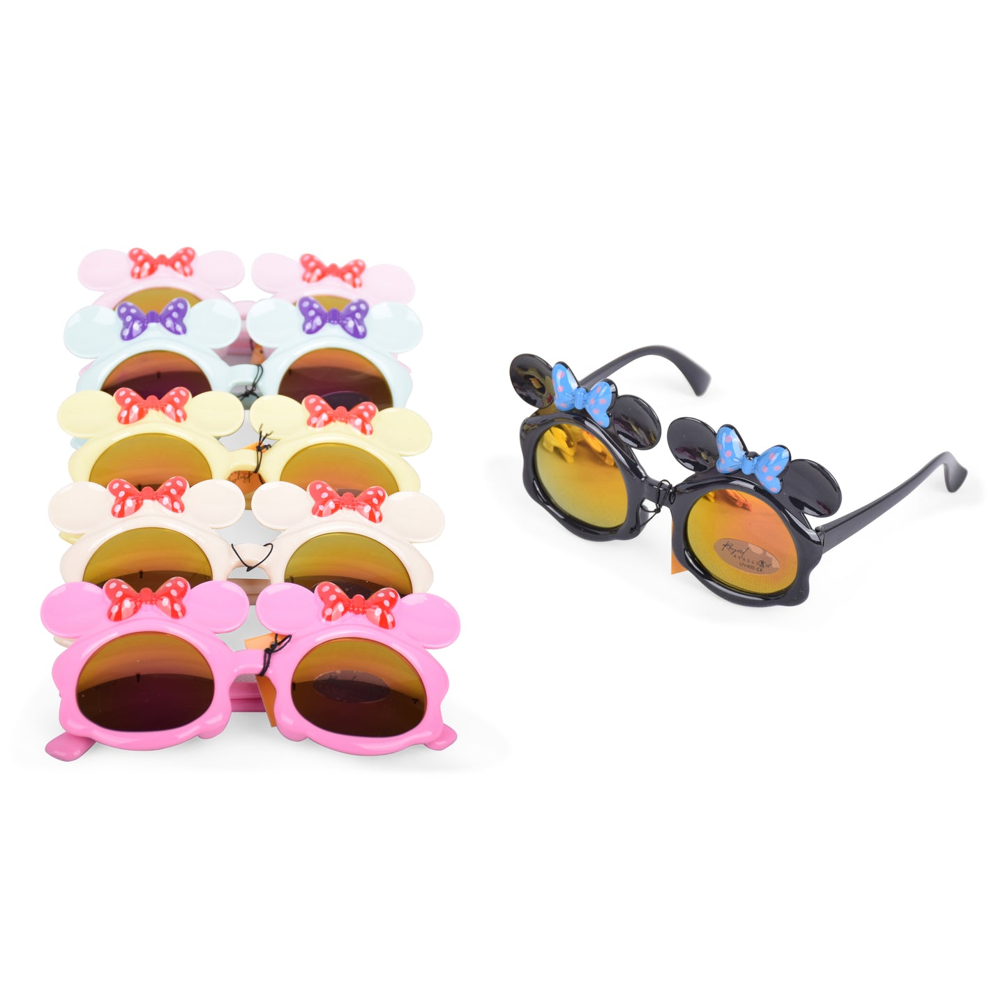 Kids Bow Design Sunglasses - GSG-7 (12 Units)