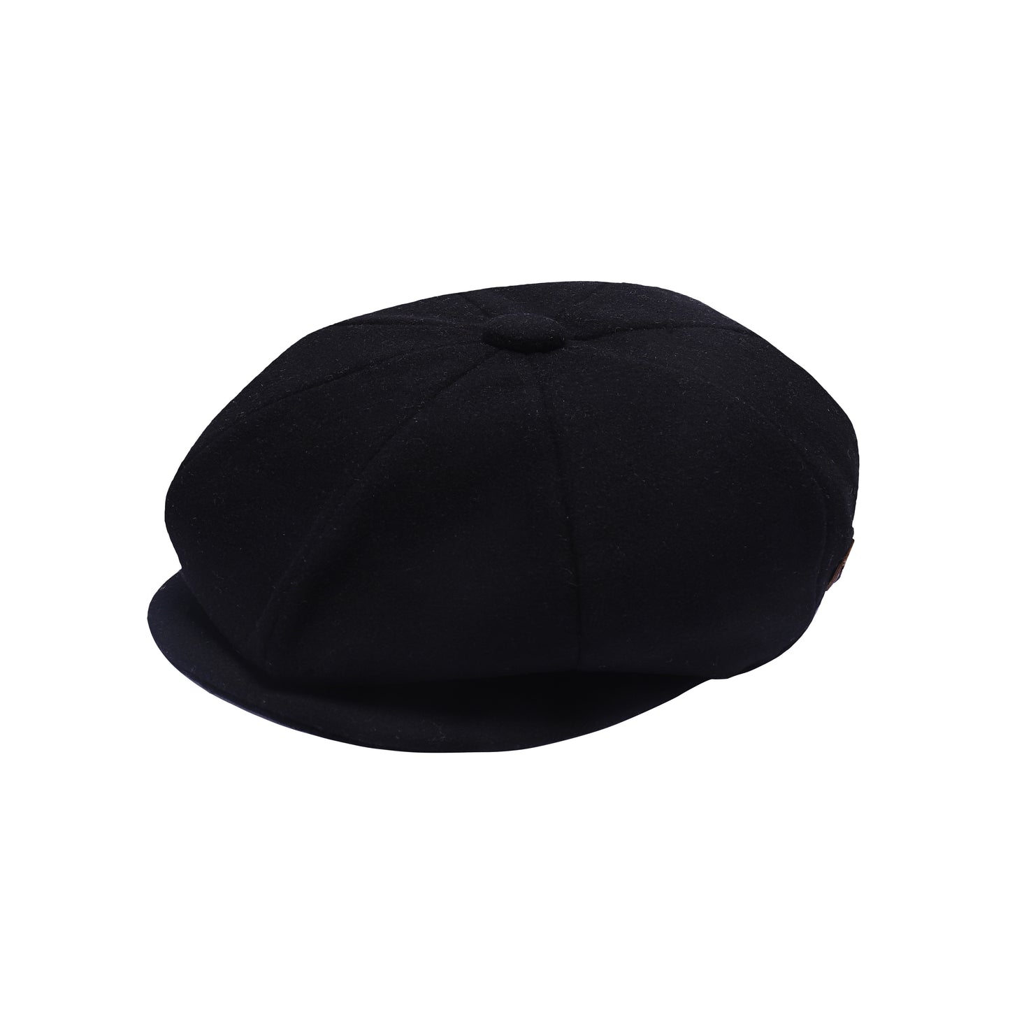 Classic 8 Piece Newsboy Cap - Black