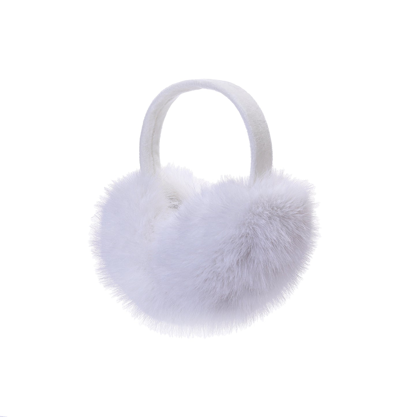 Luxury Faux Fur Earmuffs - White
