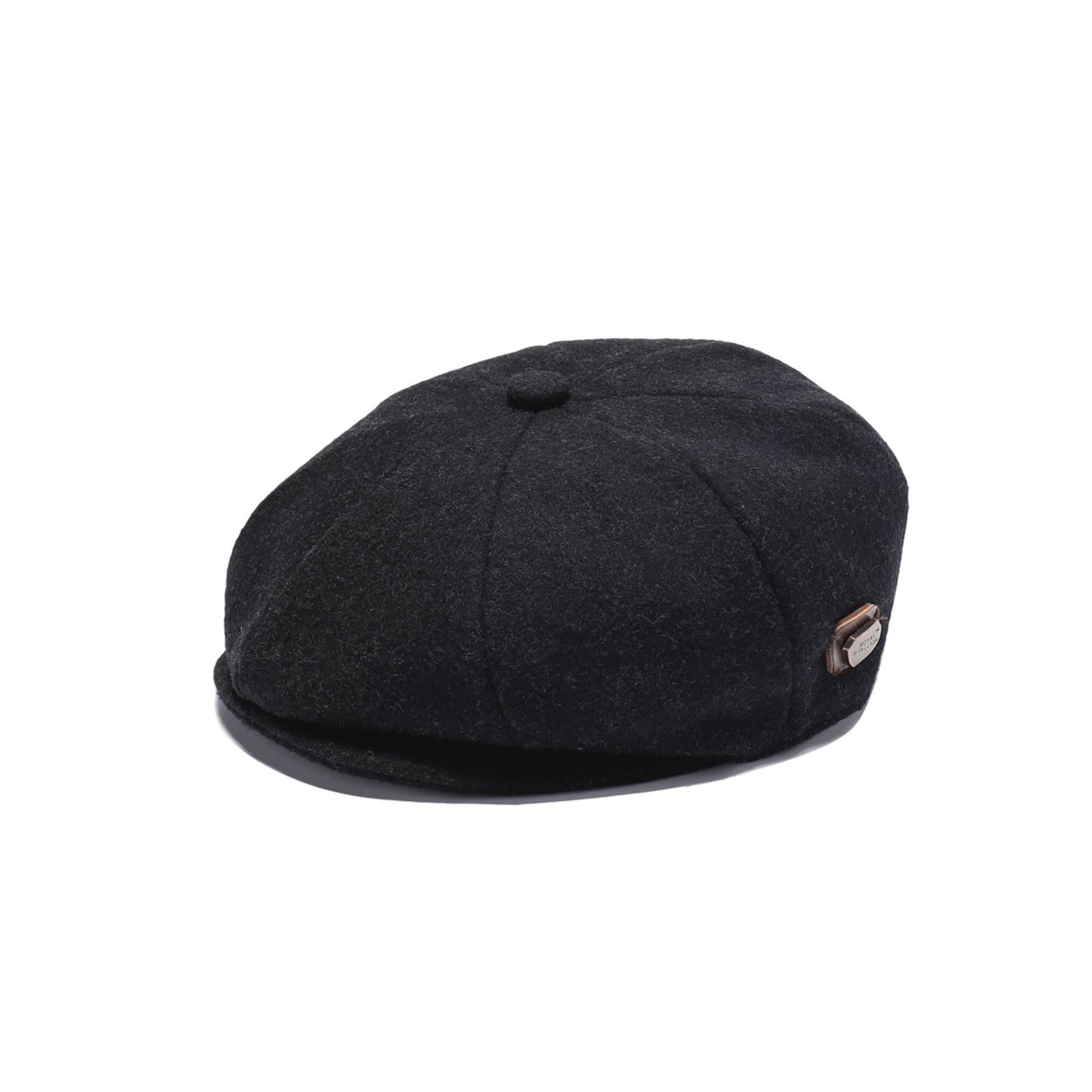 Classic 8 Piece Newsboy Cap - Charcoal