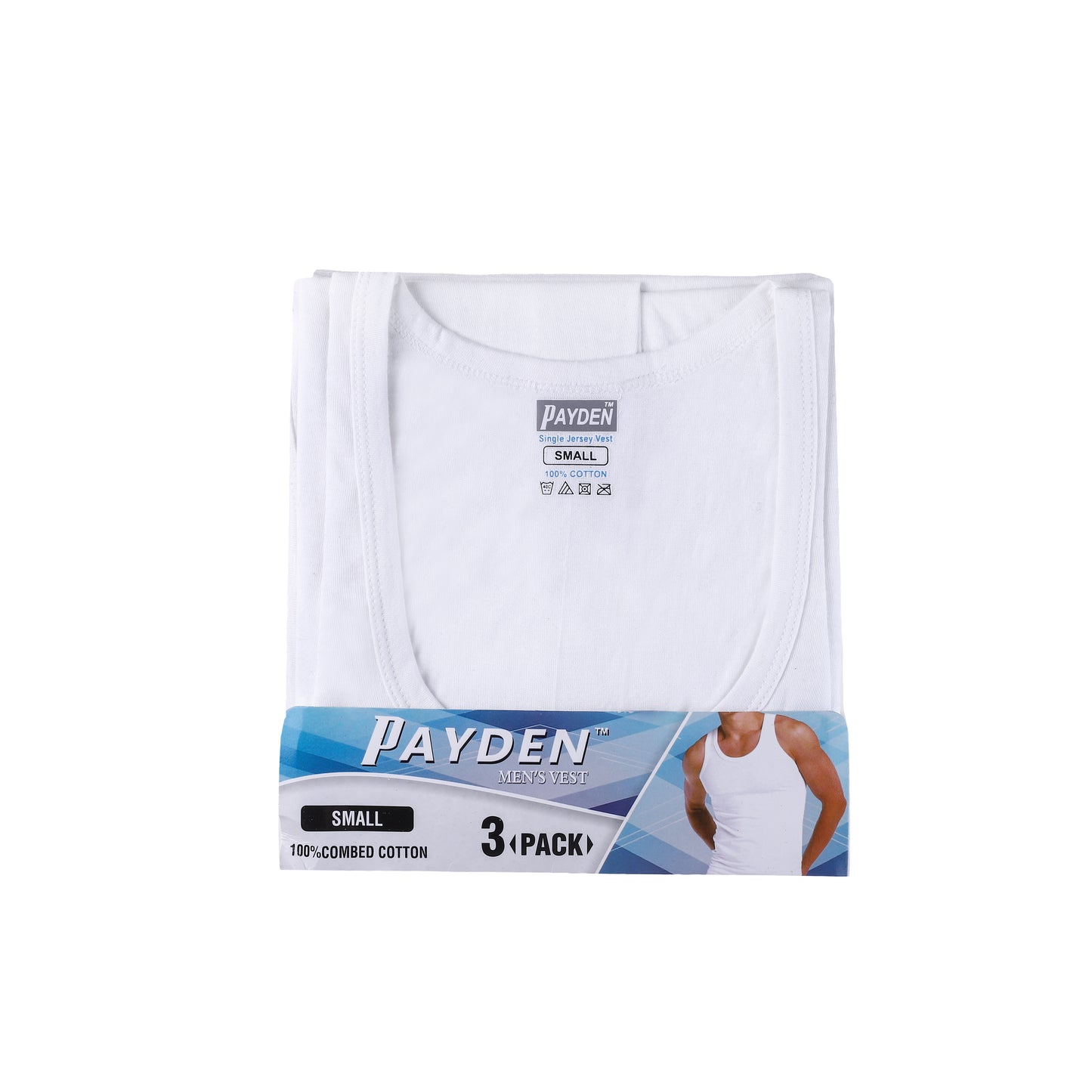 Mens Cotton Single Jersey White Vests