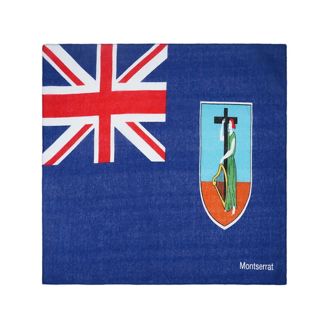 Montserrat Flag Print Bandana