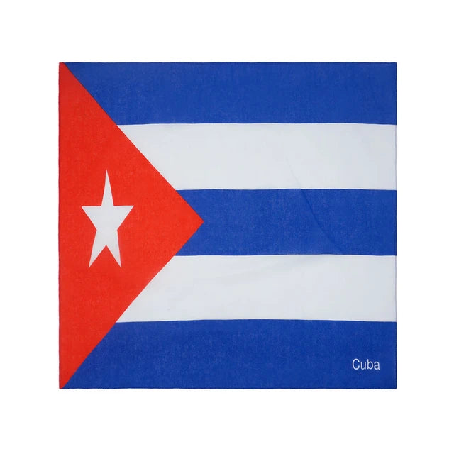 Cuba Flag Print Bandana