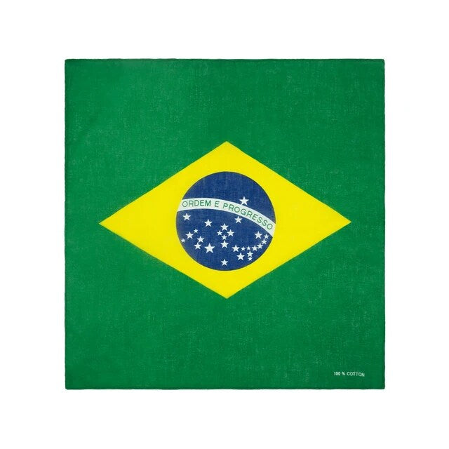 Brazil Flag Print Bandana