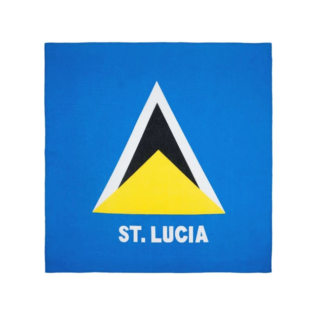St Lucia Flag Print Bandana