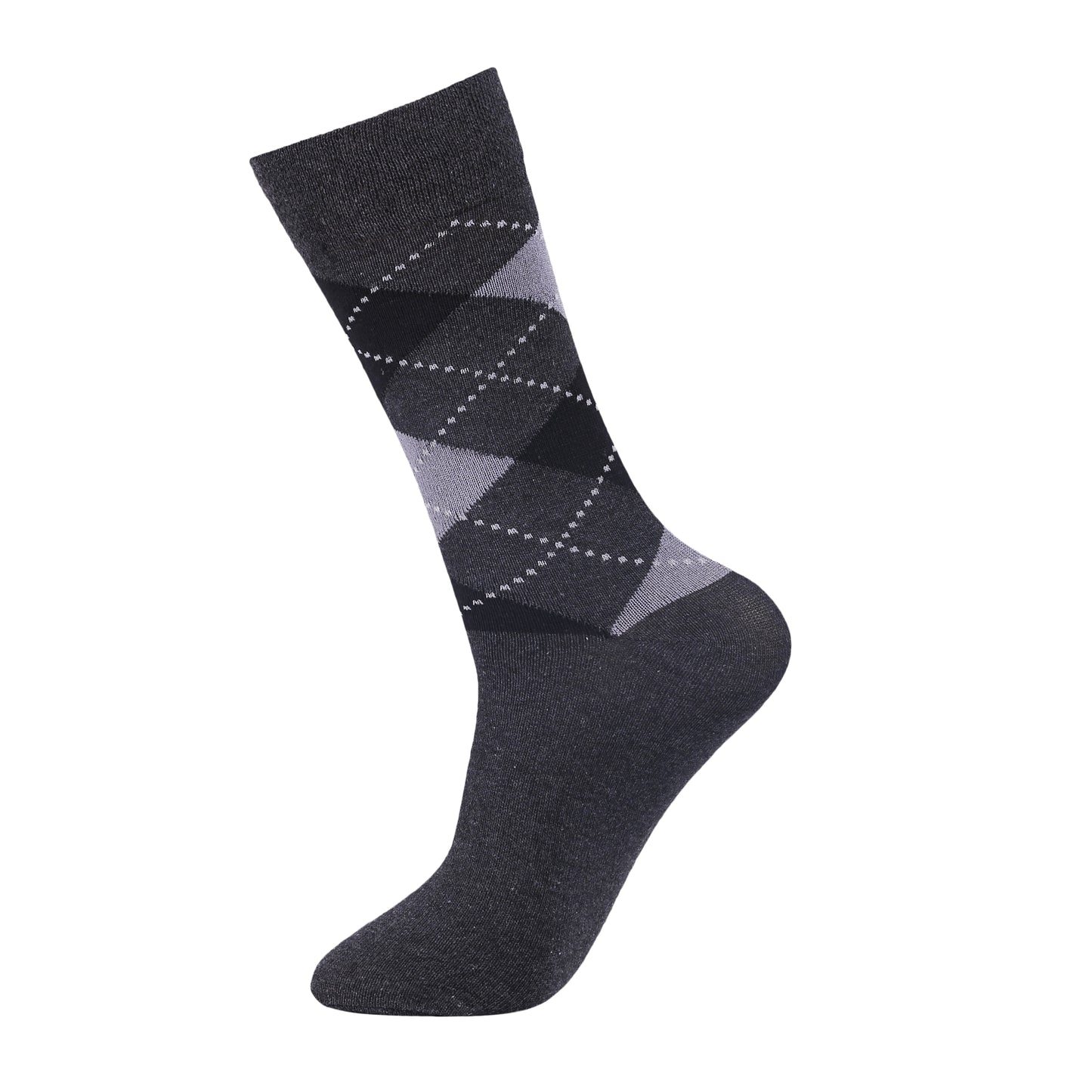 Mens Non Elastic Diabetic Socks - Bright Argyle (12 Pairs)