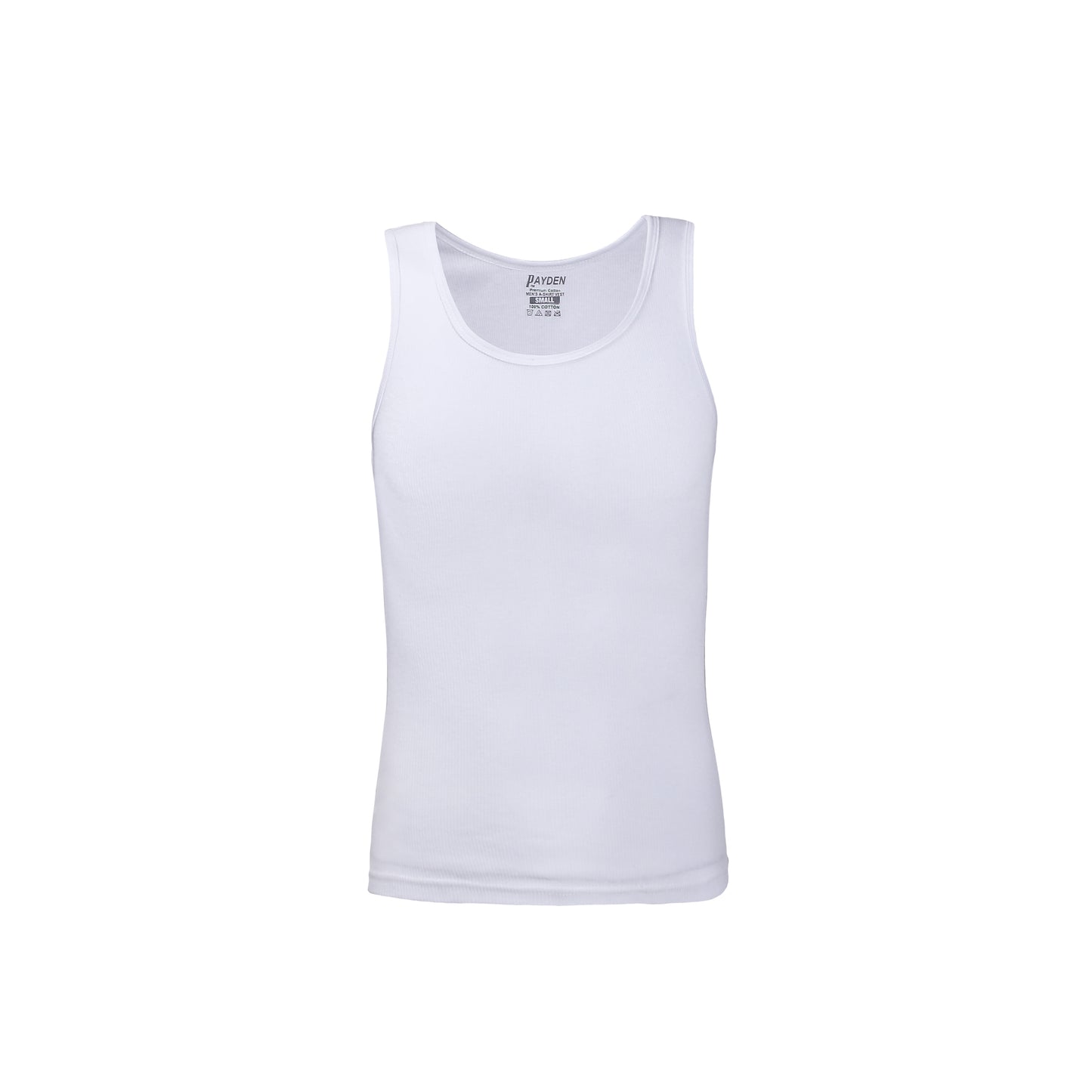 Mens Cotton White Ribbed Vests