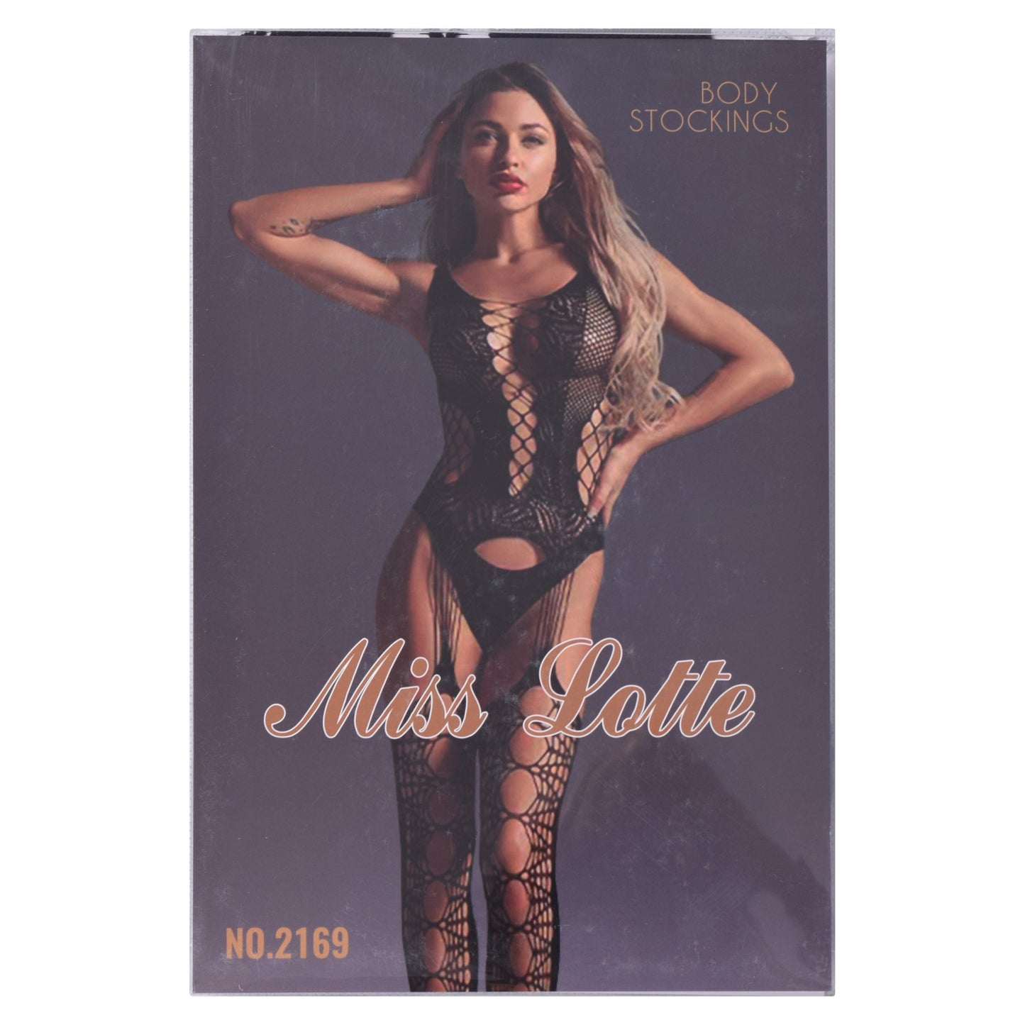 Lace-Up Garter Fishnet Bodystocking
