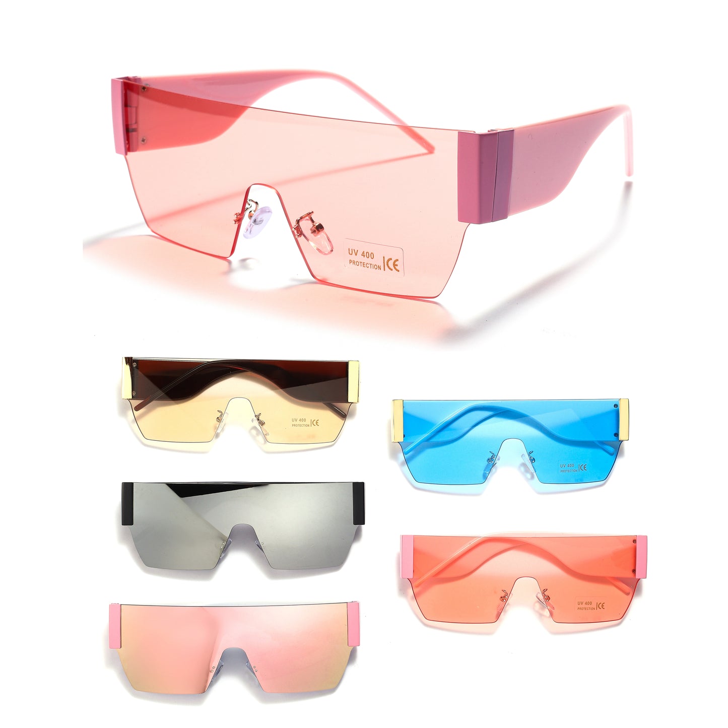 Royal Stallion Fashion Shield Visor Sunglasses - LLSG21 (12 Units)