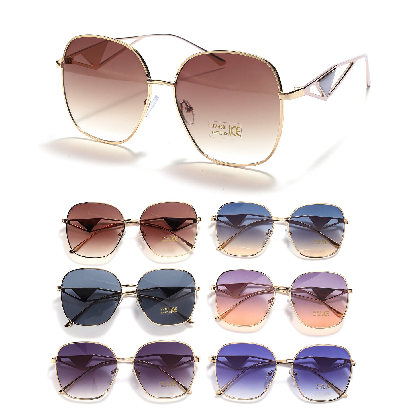 Royal Stallion Signature Square Sunglasses - LMSG5 (12 Units)