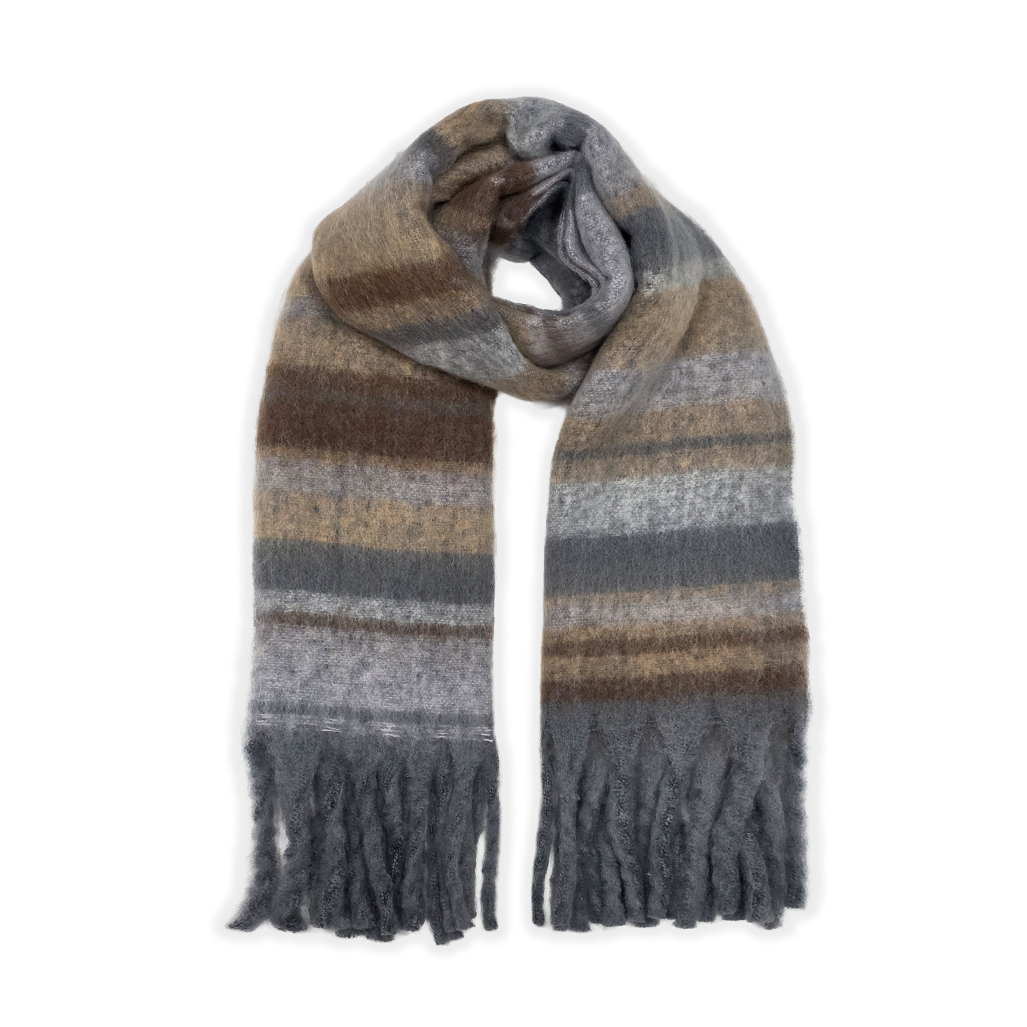 Ladies Cosy Multi-Colour Fluffy Blanket Scarf LSC-4